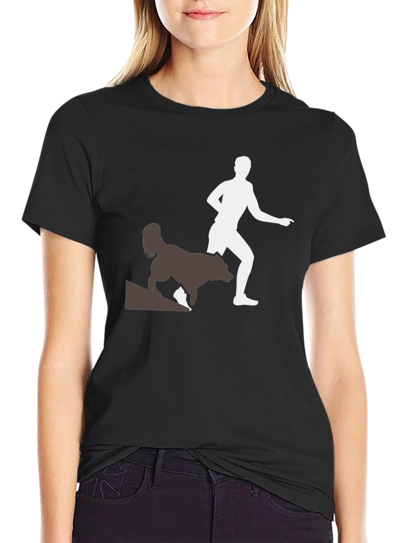 Running with Dogs Tee - Black - 2