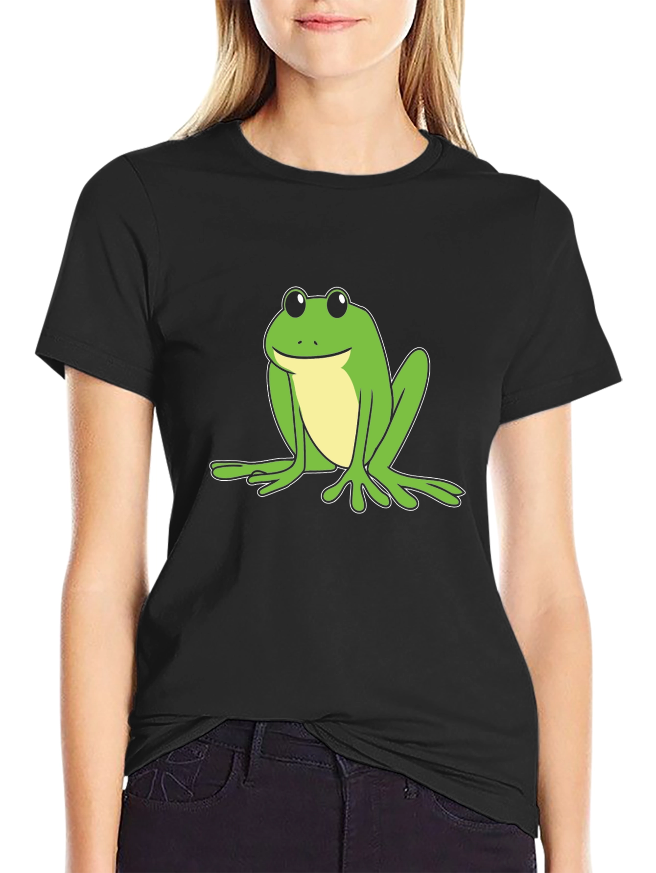 Black Frog Graphic Black T-Shirt view 2
