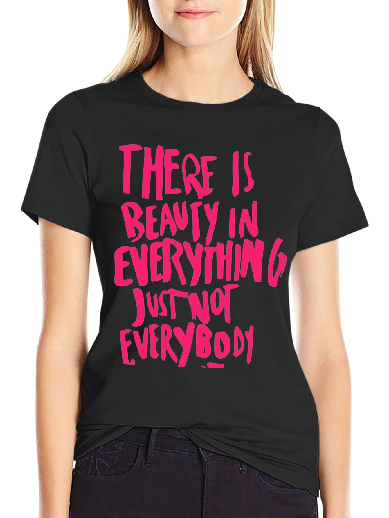 Black Beauty In Everything Graphic Tee - Black view 2