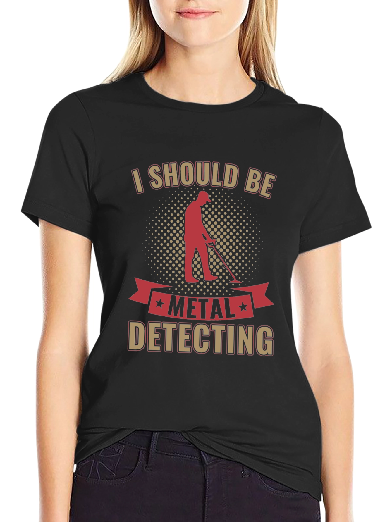Black Metal Detecting T-Shirt - Hobbyist's Tee view 2