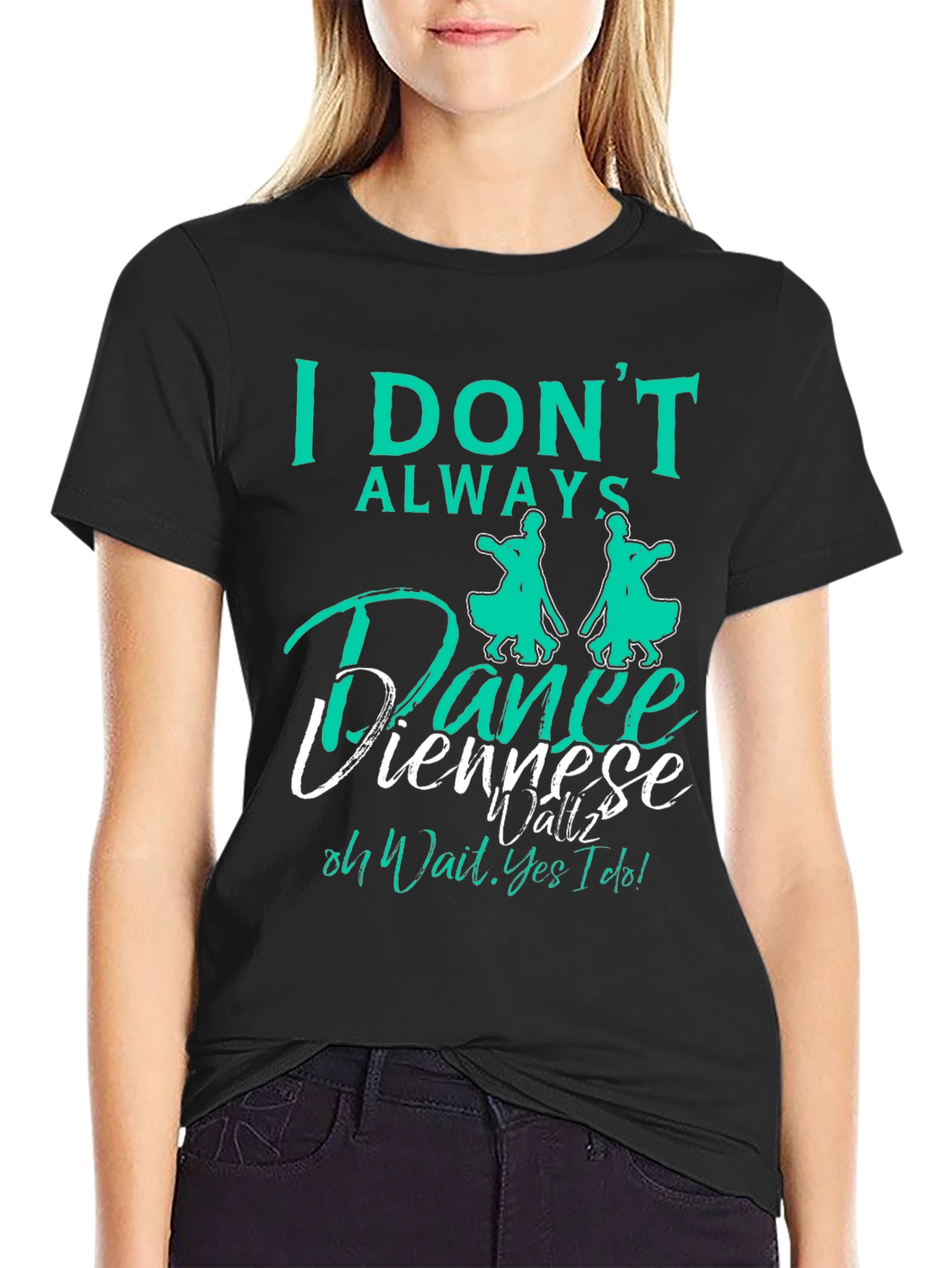 Black Dance Viennese Waltz T-Shirt view 2