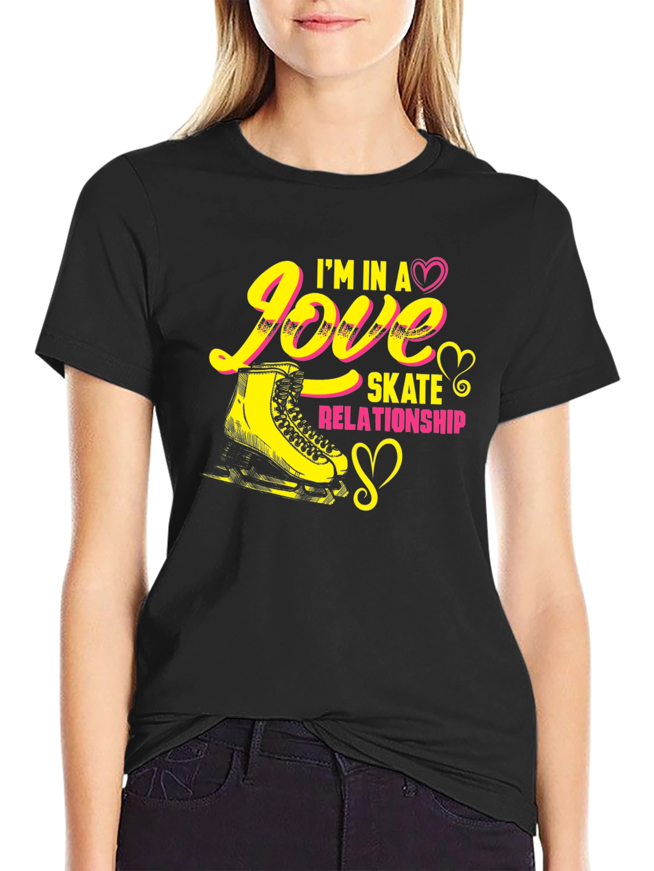 Black Love Skate Relationship T-Shirt view 2