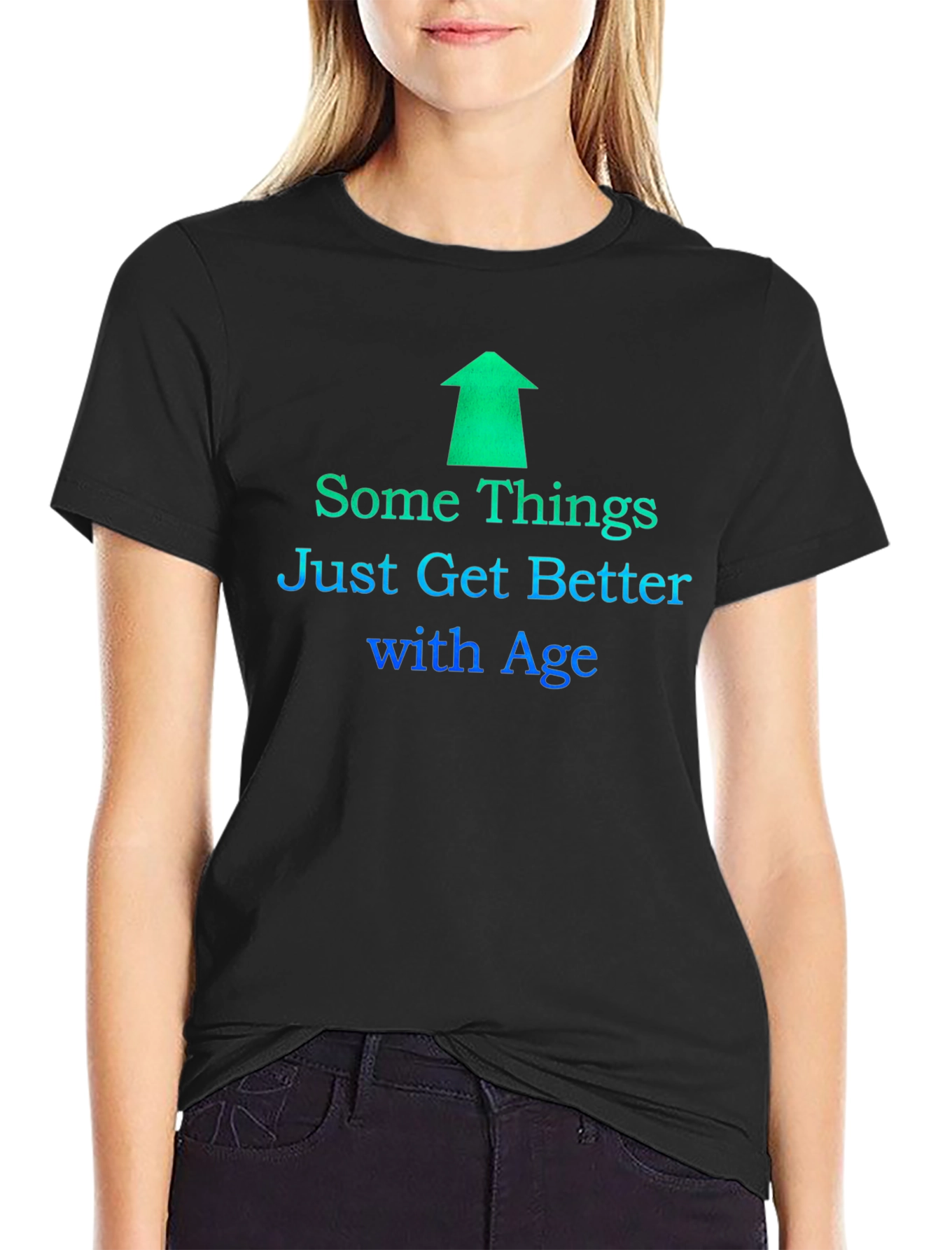 Black Some Things Just Get Better with Age T-Shirt view 2