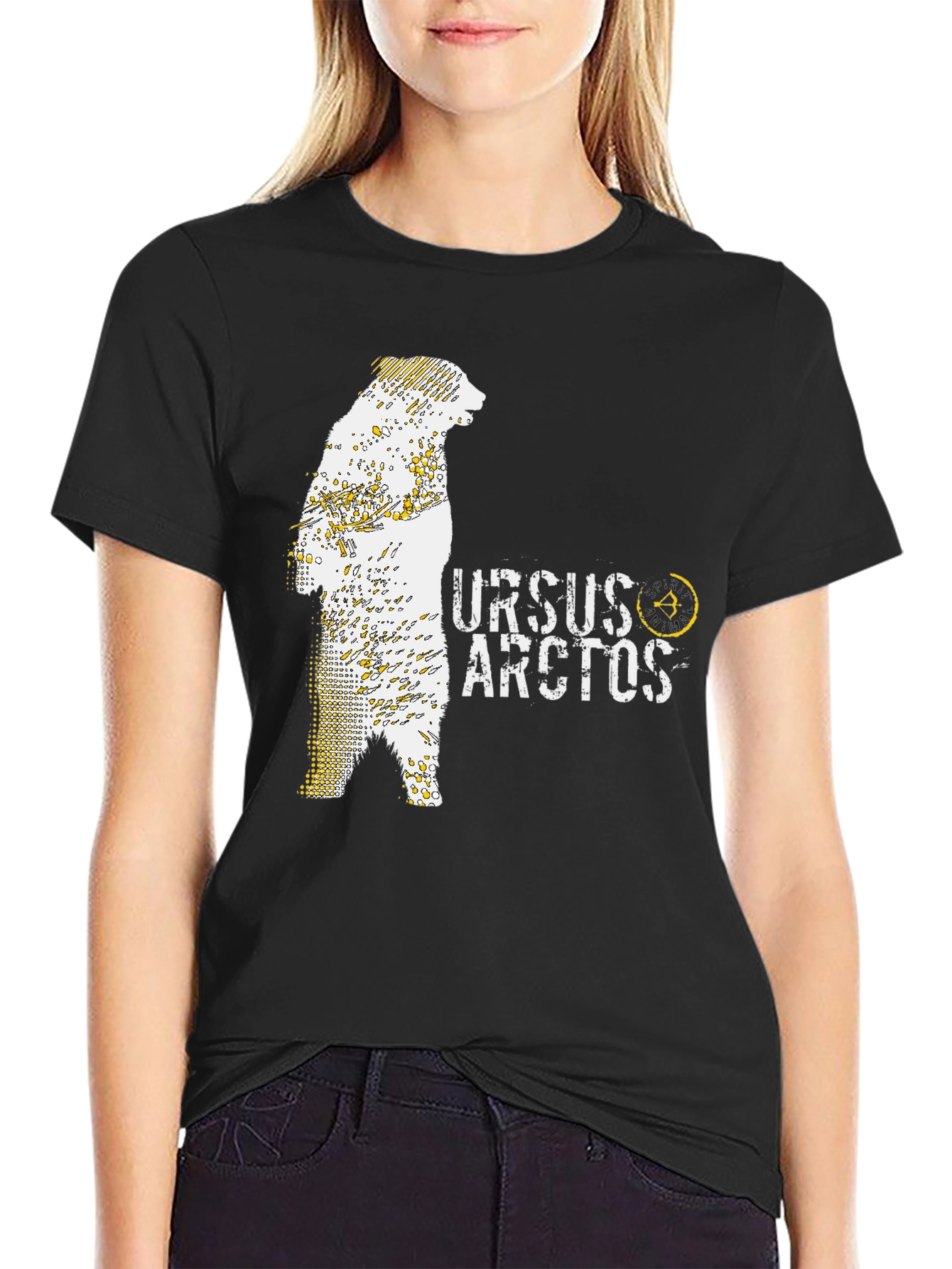 Black Ursus Arctos Bear Graphic Tee view 2