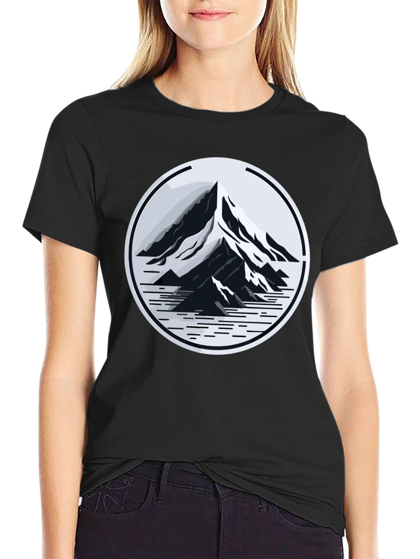 Black Mountain Peak Graphic Tee - Adventure Ready Style view 2
