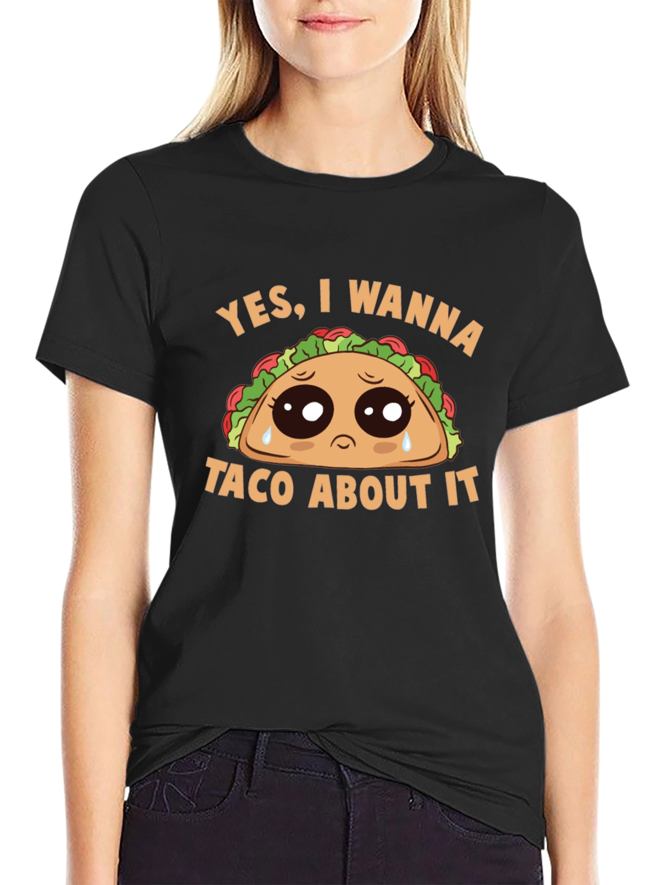Sad Taco Graphic Tee - Wanna Taco About It? - 2