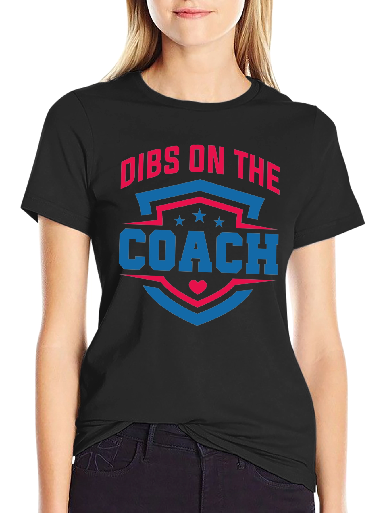 Black Dibs on the Coach T-Shirt - Novelty Graphic Tee view 2