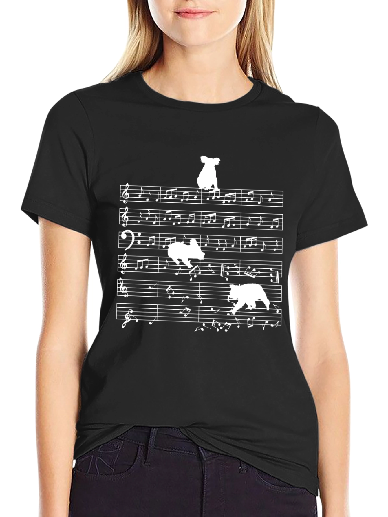 Black Musical Bears Graphic T-Shirt view 2