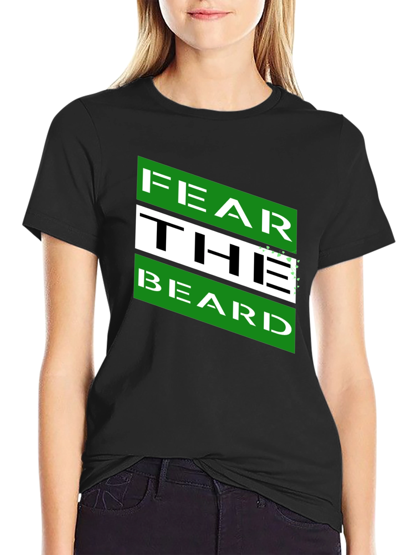 Black Fear The Beard Graphic Tee - Men's Short Sleeve T-Shirt view 2
