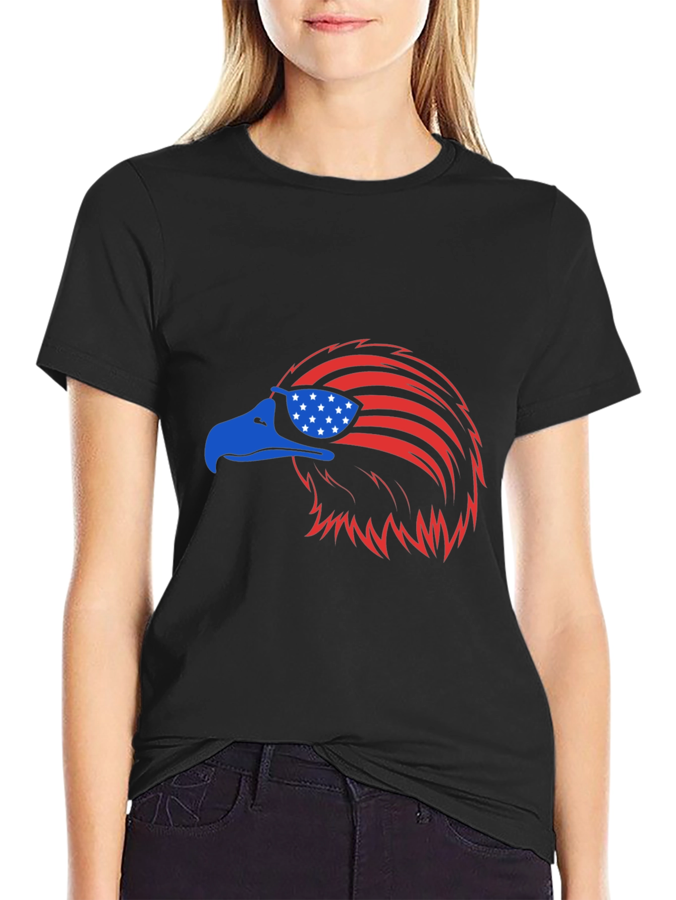 Black American Eagle Graphic Tee view 2