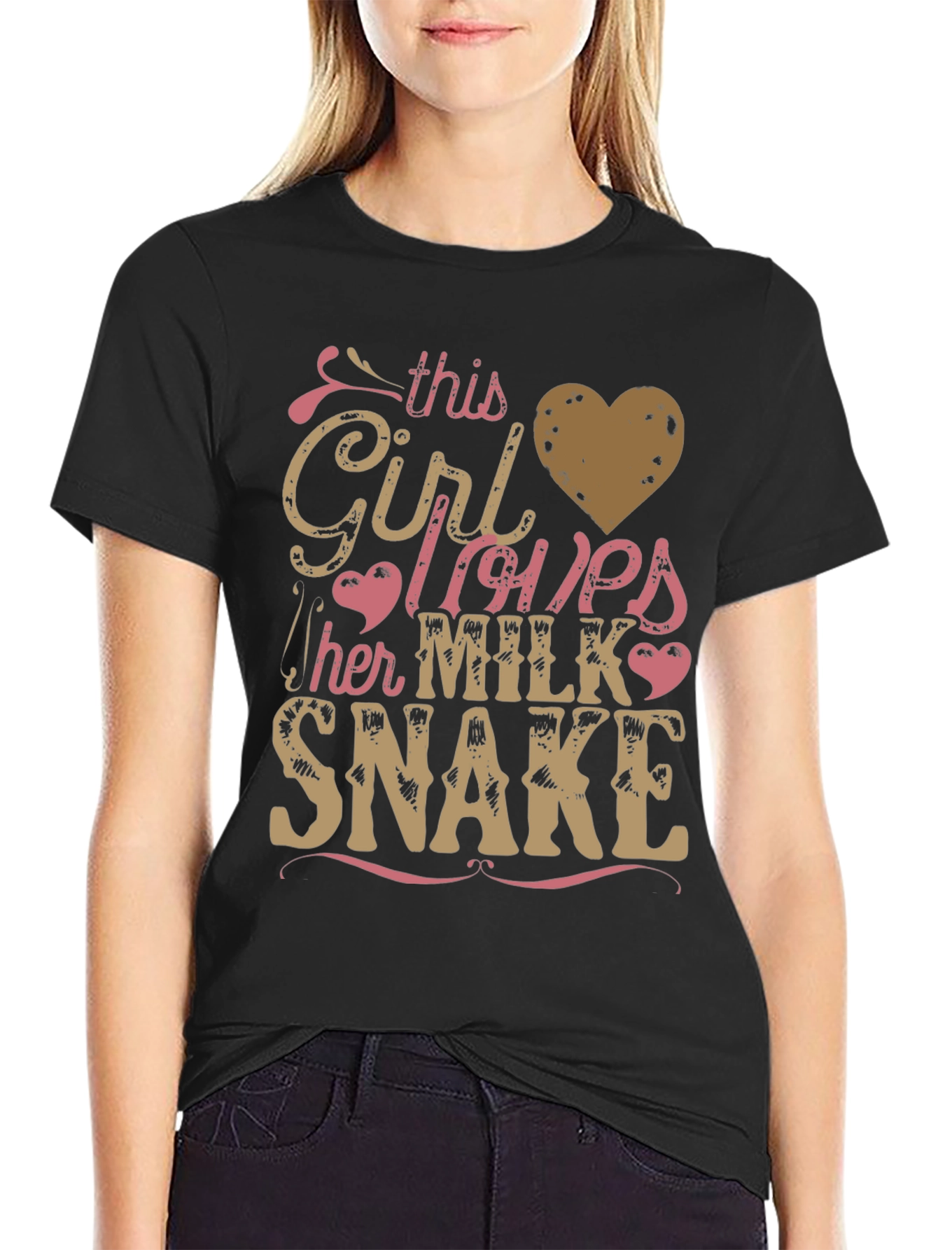 Black Girl Loves Milk Snake T-Shirt view 2