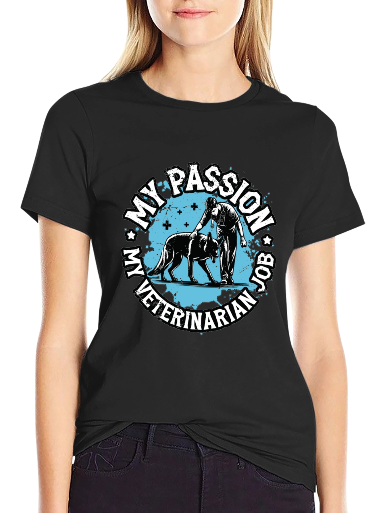 Veterinarian Passion Job T-Shirt - Dog Lover Tee - 2