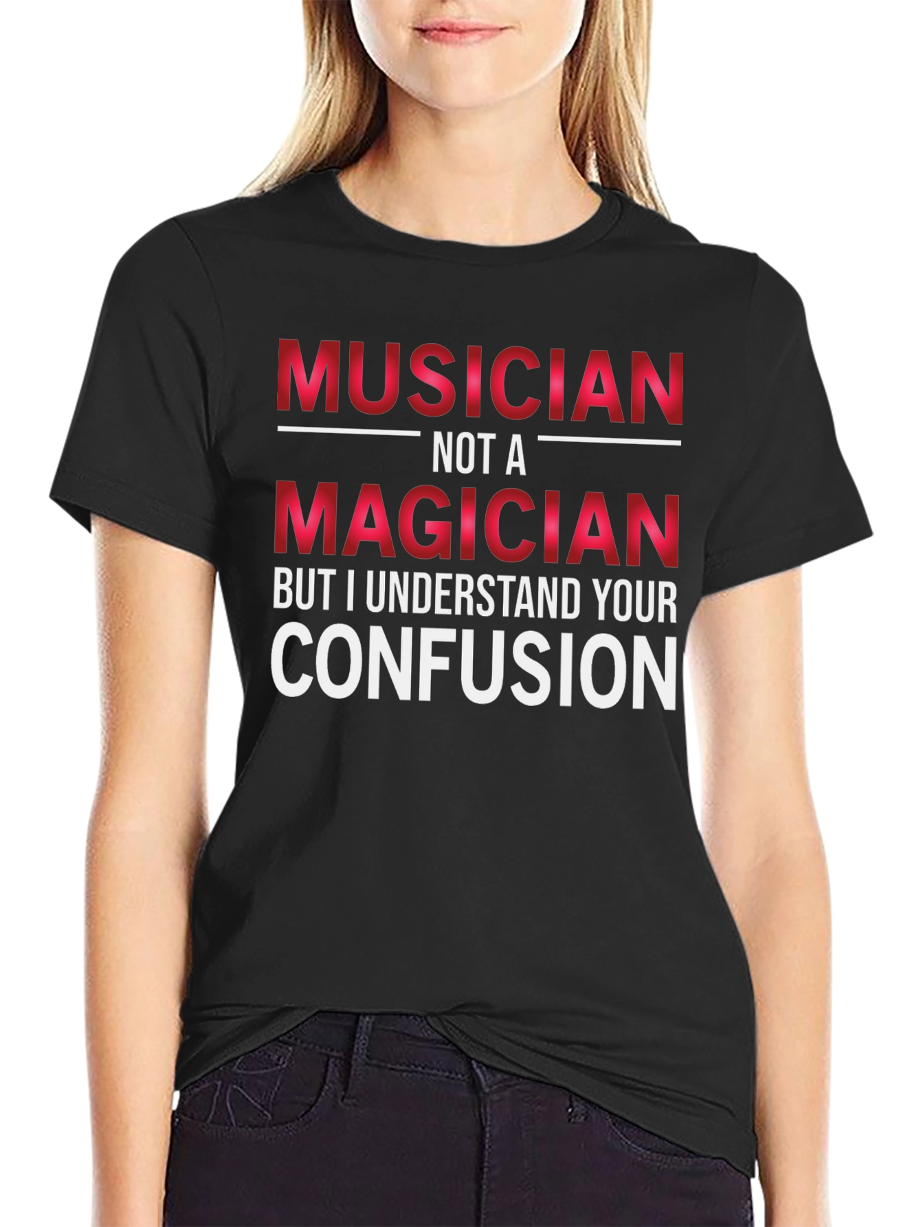 Black Musician Not A Magician Graphic T-Shirt view 2