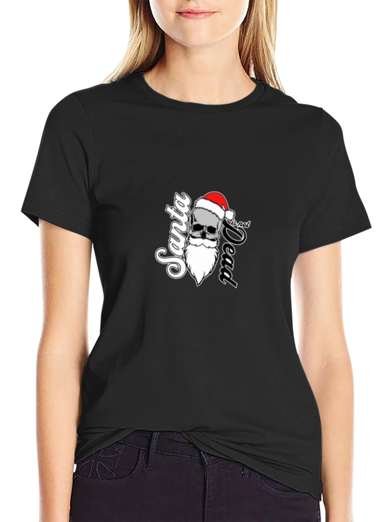 Black Santa is not Dead Graphic T-Shirt view 2