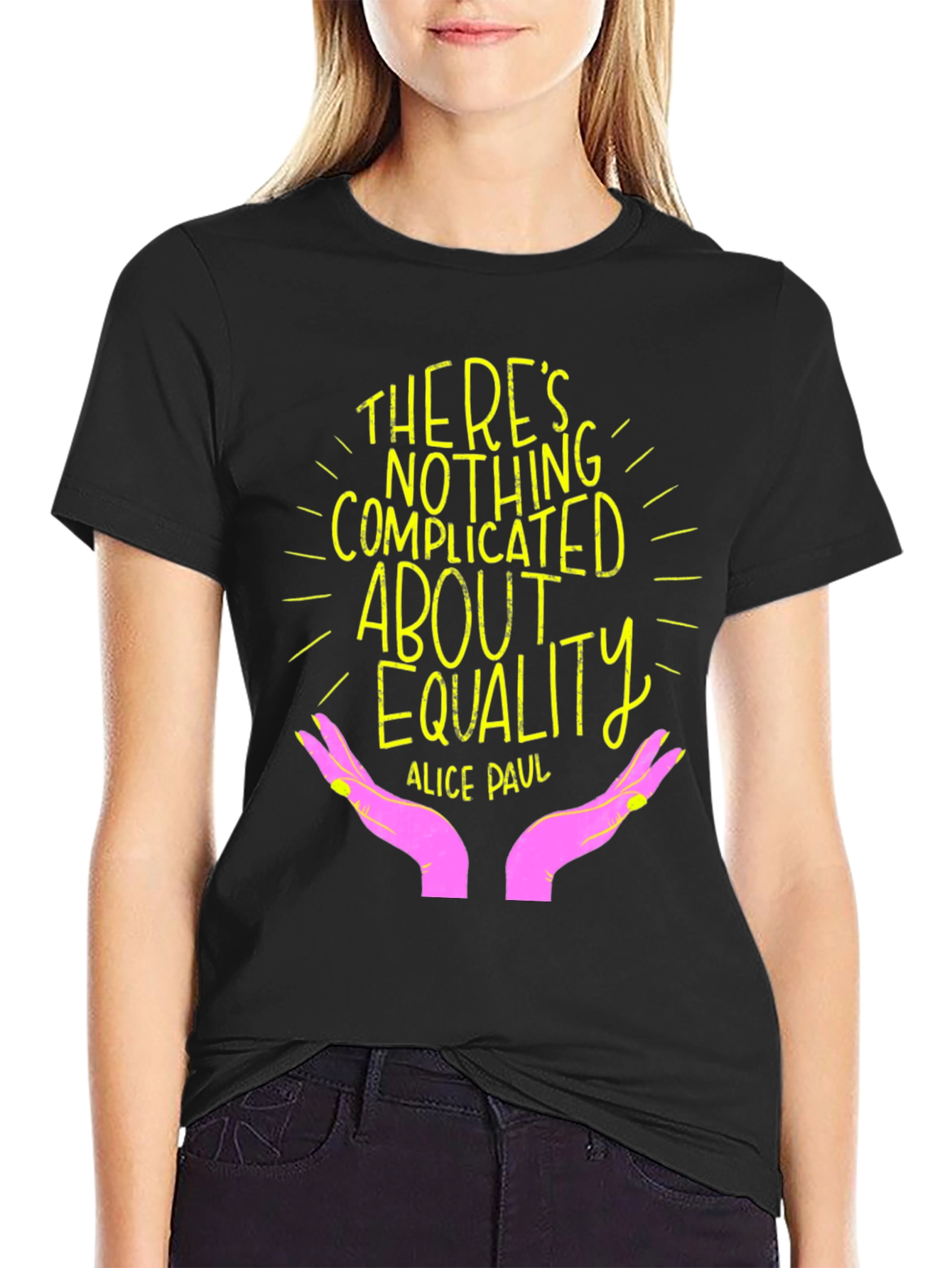 Black Equality T-Shirt - Empowering Statement Tee view 2