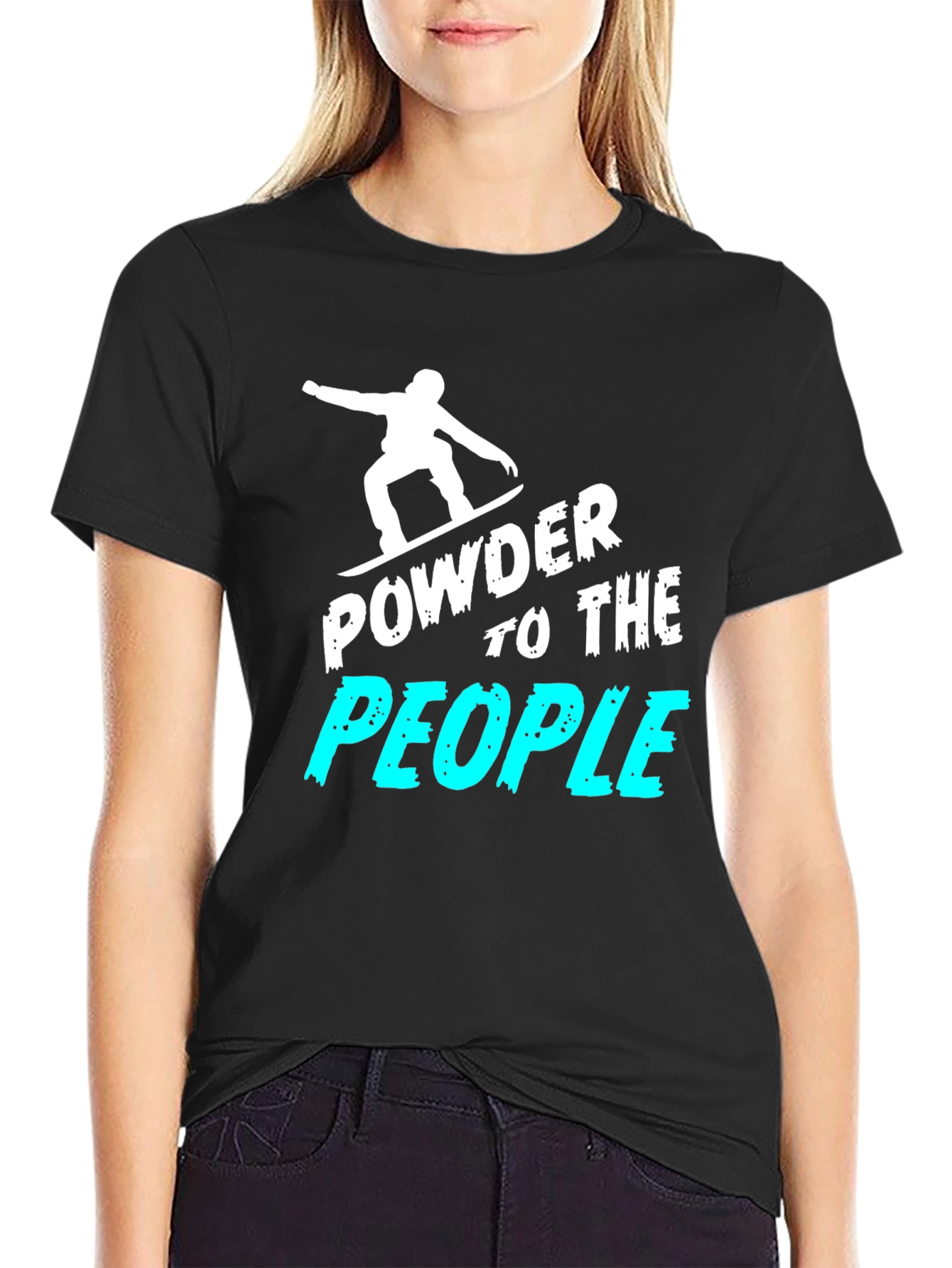 Black Powder to the People Black Graphic Tee view 2