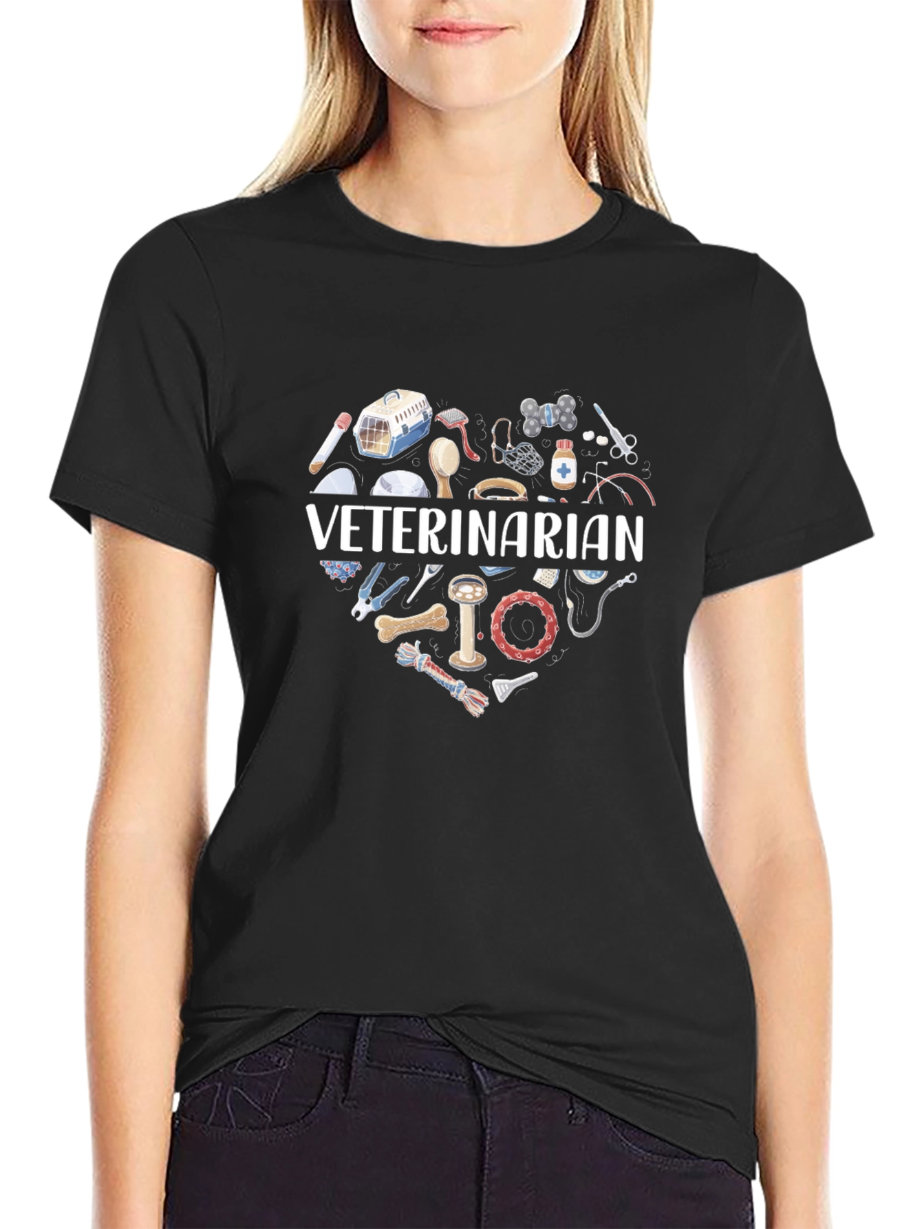 Veterinarian Heart Graphic T-Shirt - 2