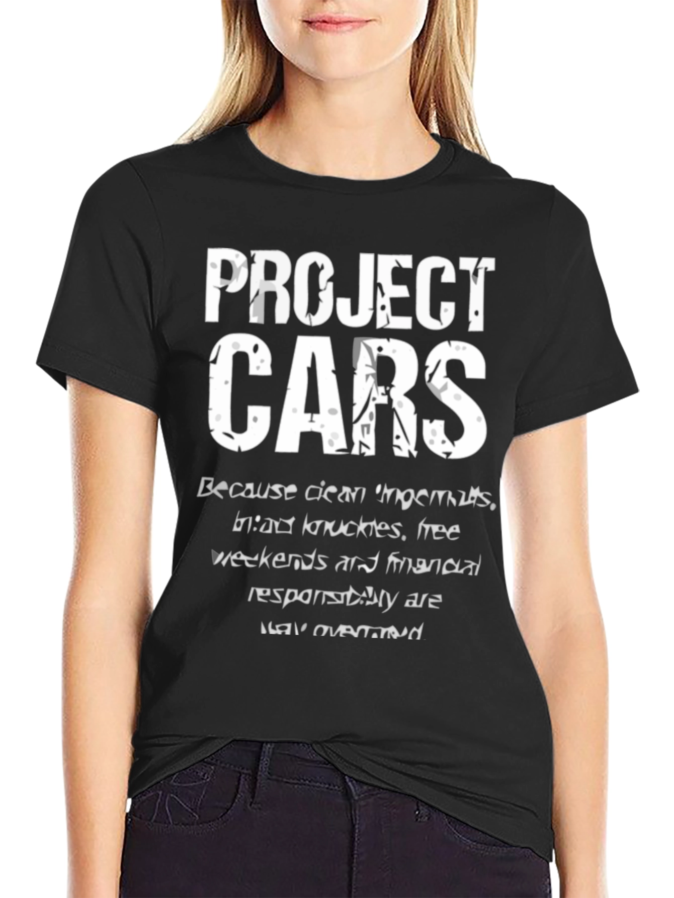 Black Project Cars T-Shirt view 2