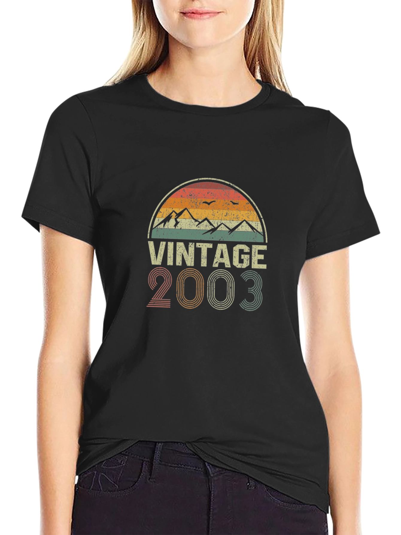 Black Vintage 2003 Graphic T-Shirt view 2