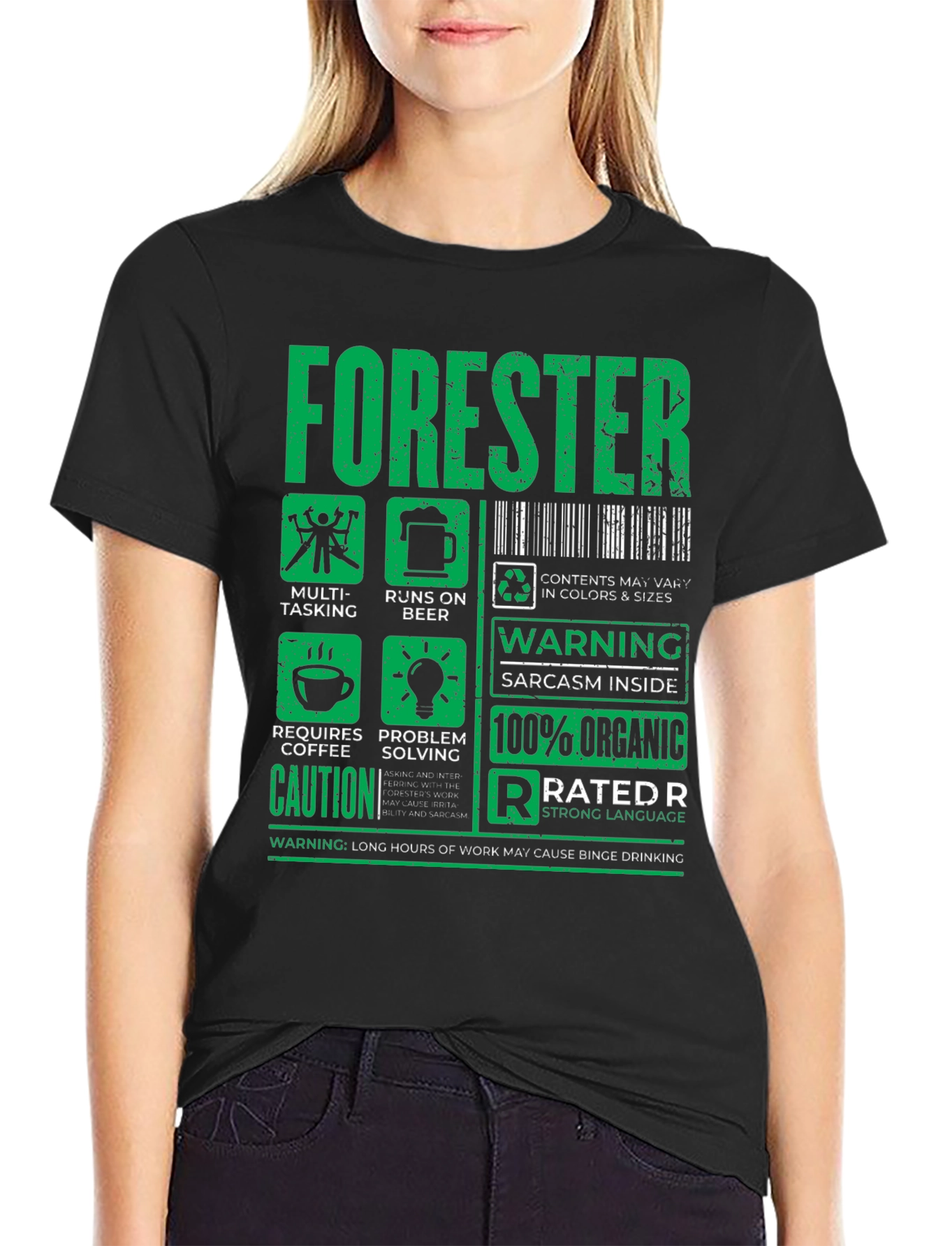 Black Forester Funny Job T-Shirt - Multi-Tasking, Runs on Beer! view 2