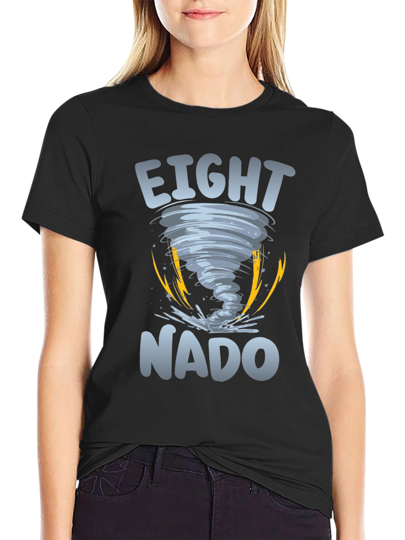 Black Eight-Nado Graphic Tee view 2