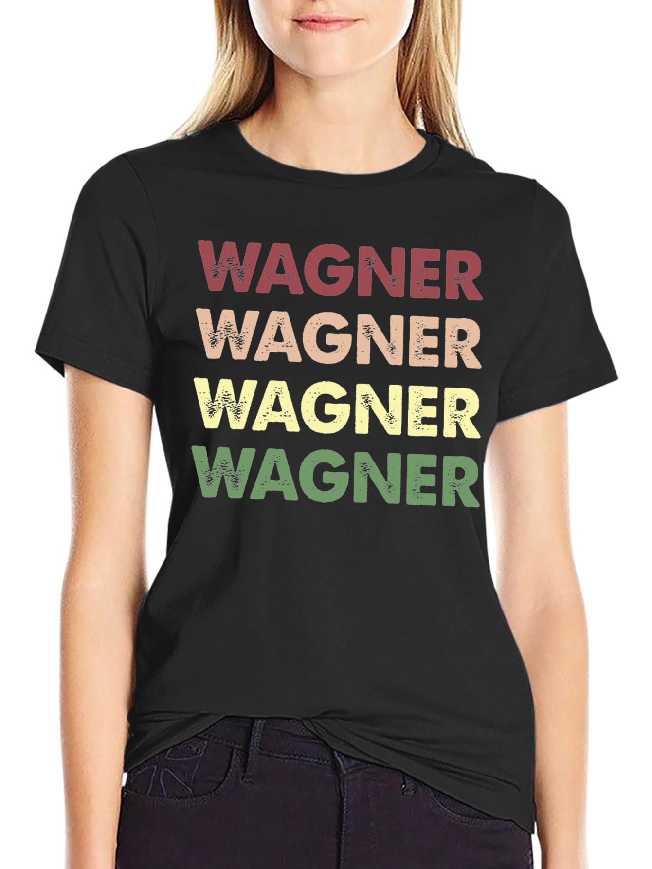 Black Wagner Retro T-Shirt view 2