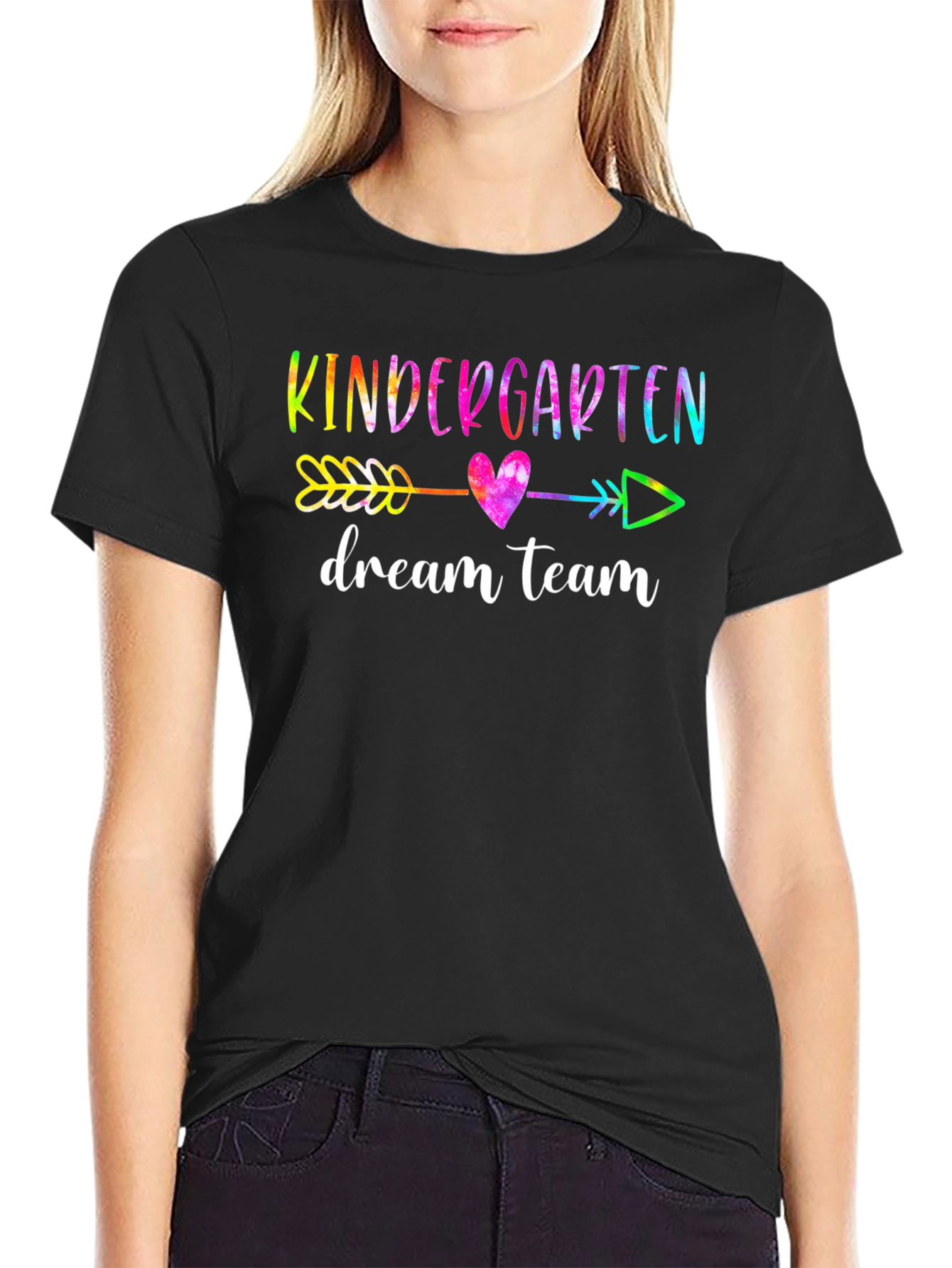Black Kindergarten Dream Team T-Shirt view 2