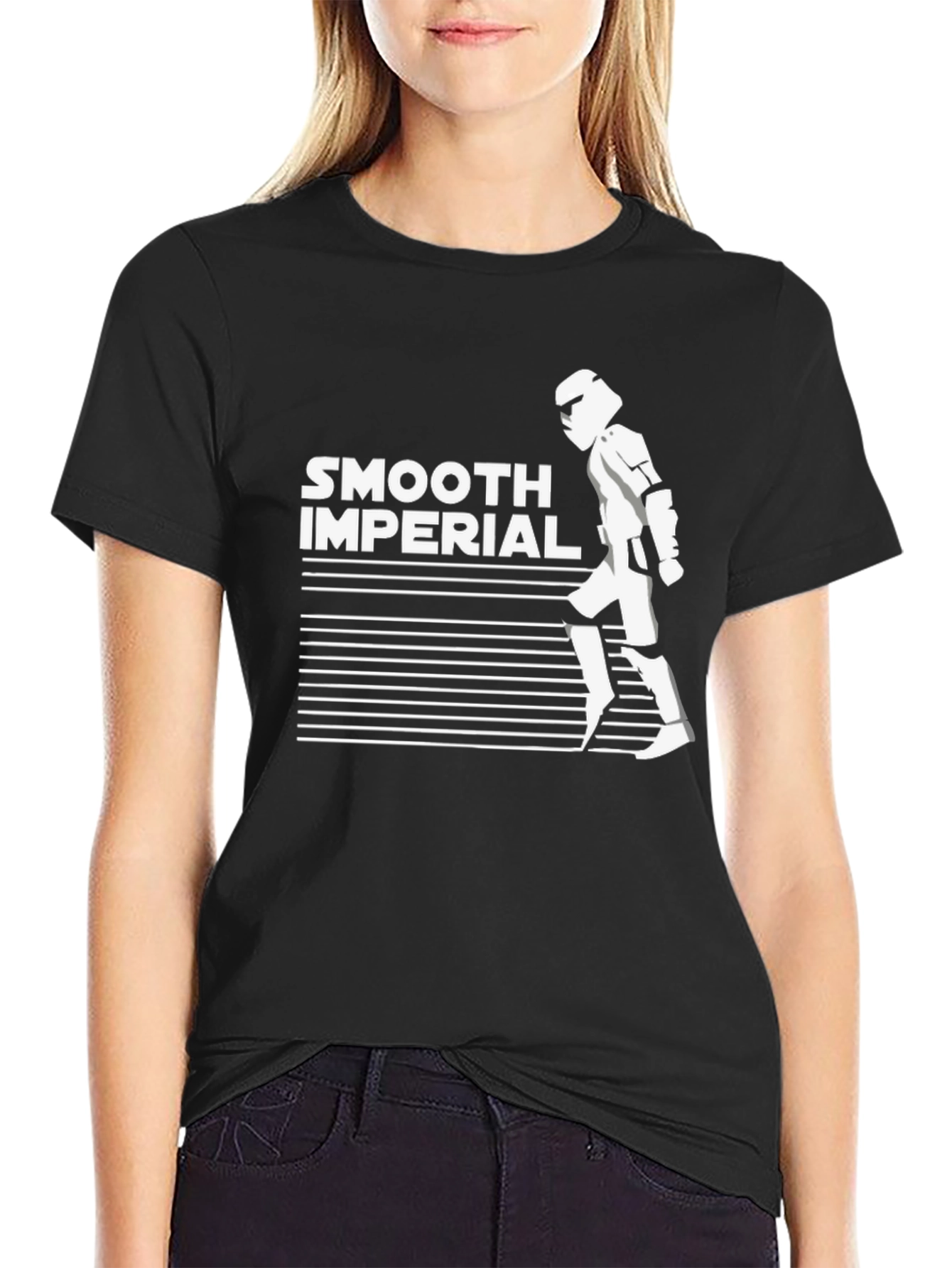 Black Smooth Imperial Graphic T-Shirt - Star Wars Inspired view 2