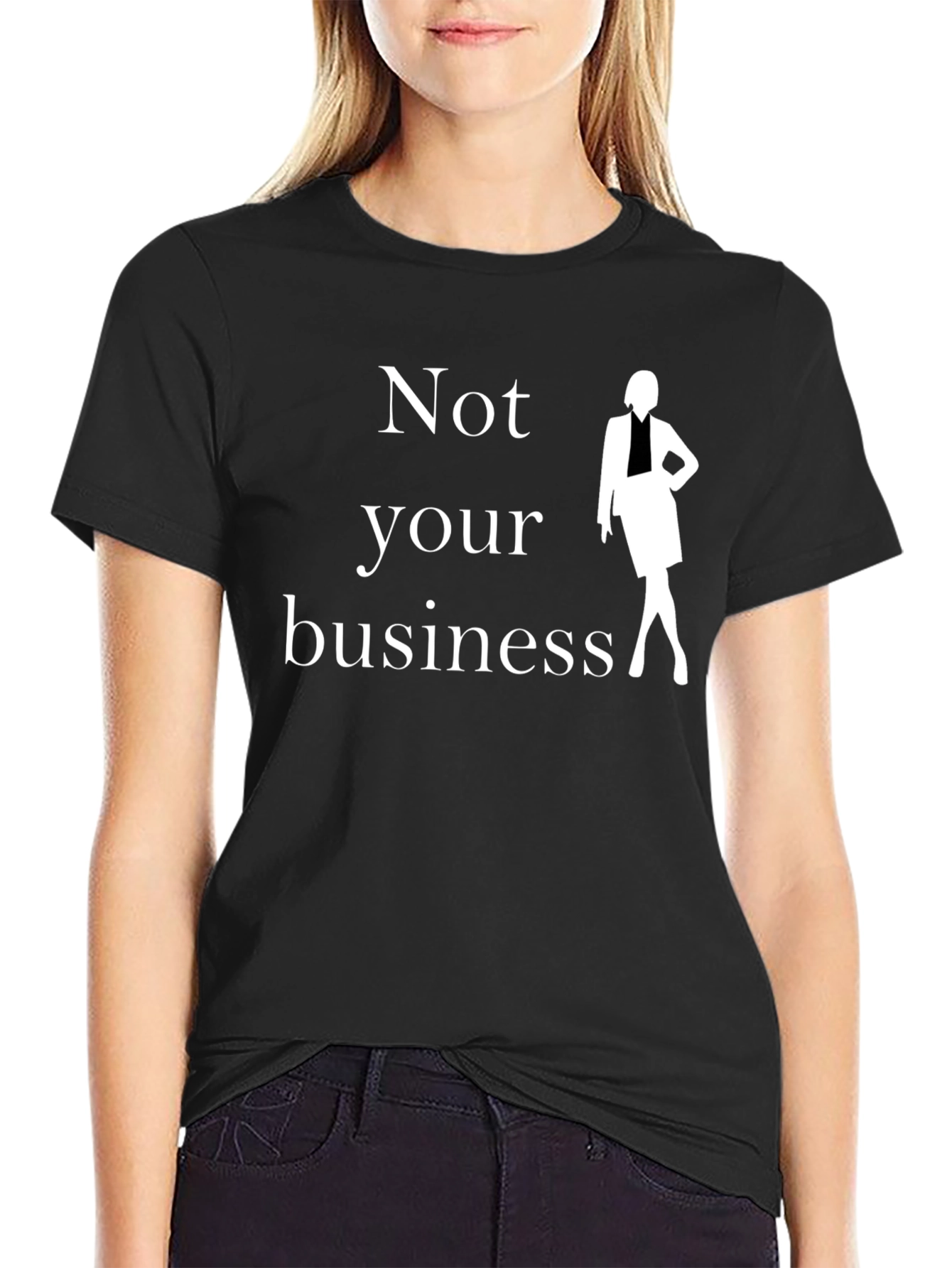 Black Not Your Business Graphic Tee - Sassy Style view 2
