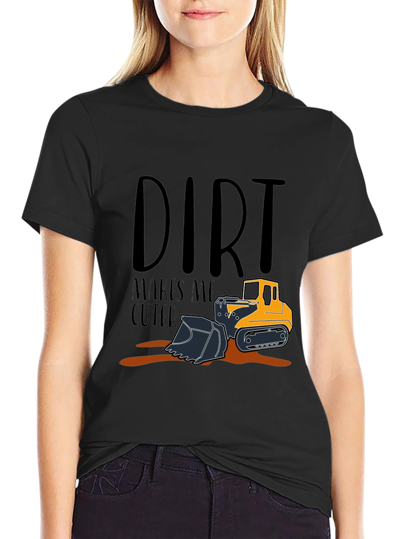 Black Dirt Makes Me Cuter T-Shirt view 2