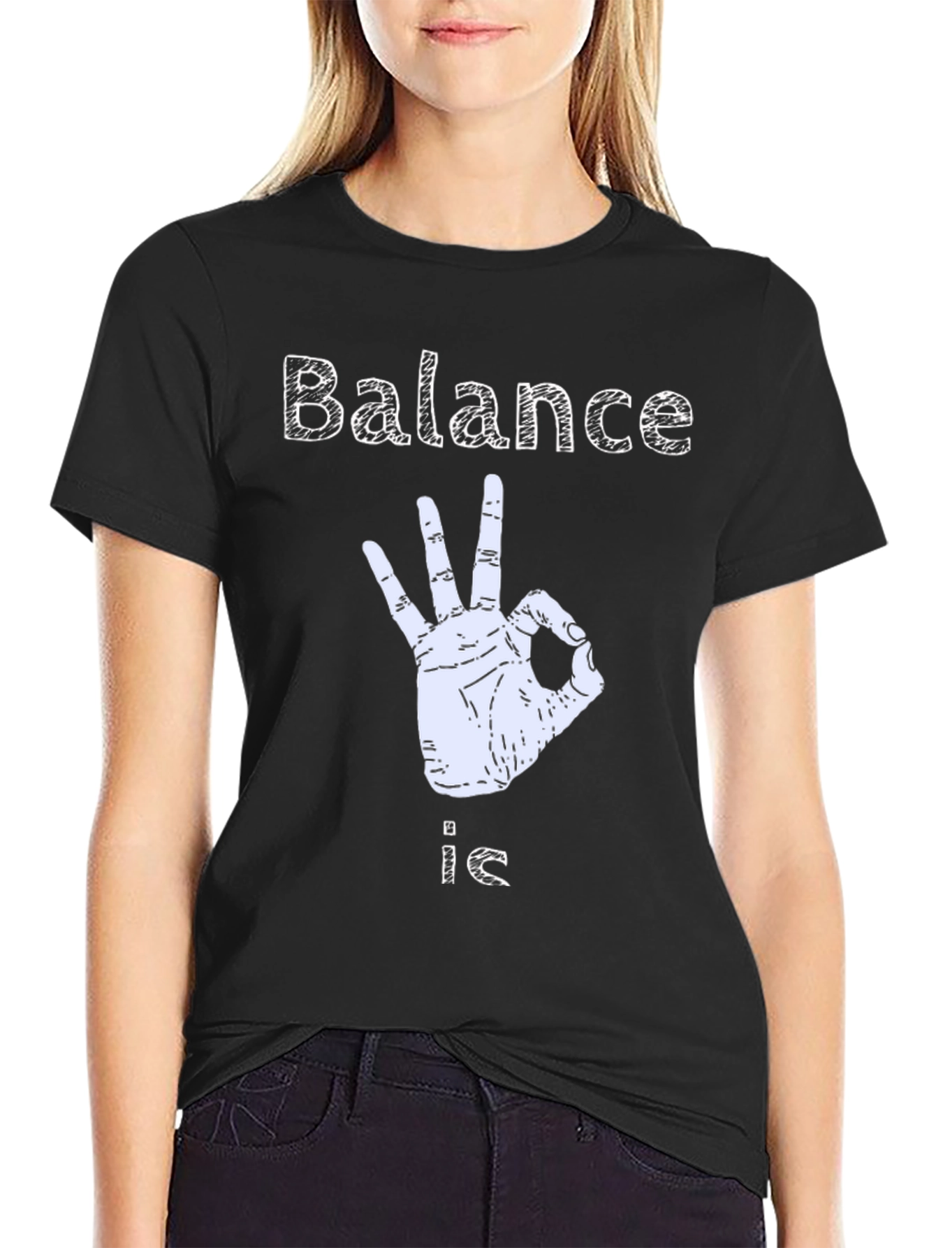 Black Balance is Okay T-Shirt view 2