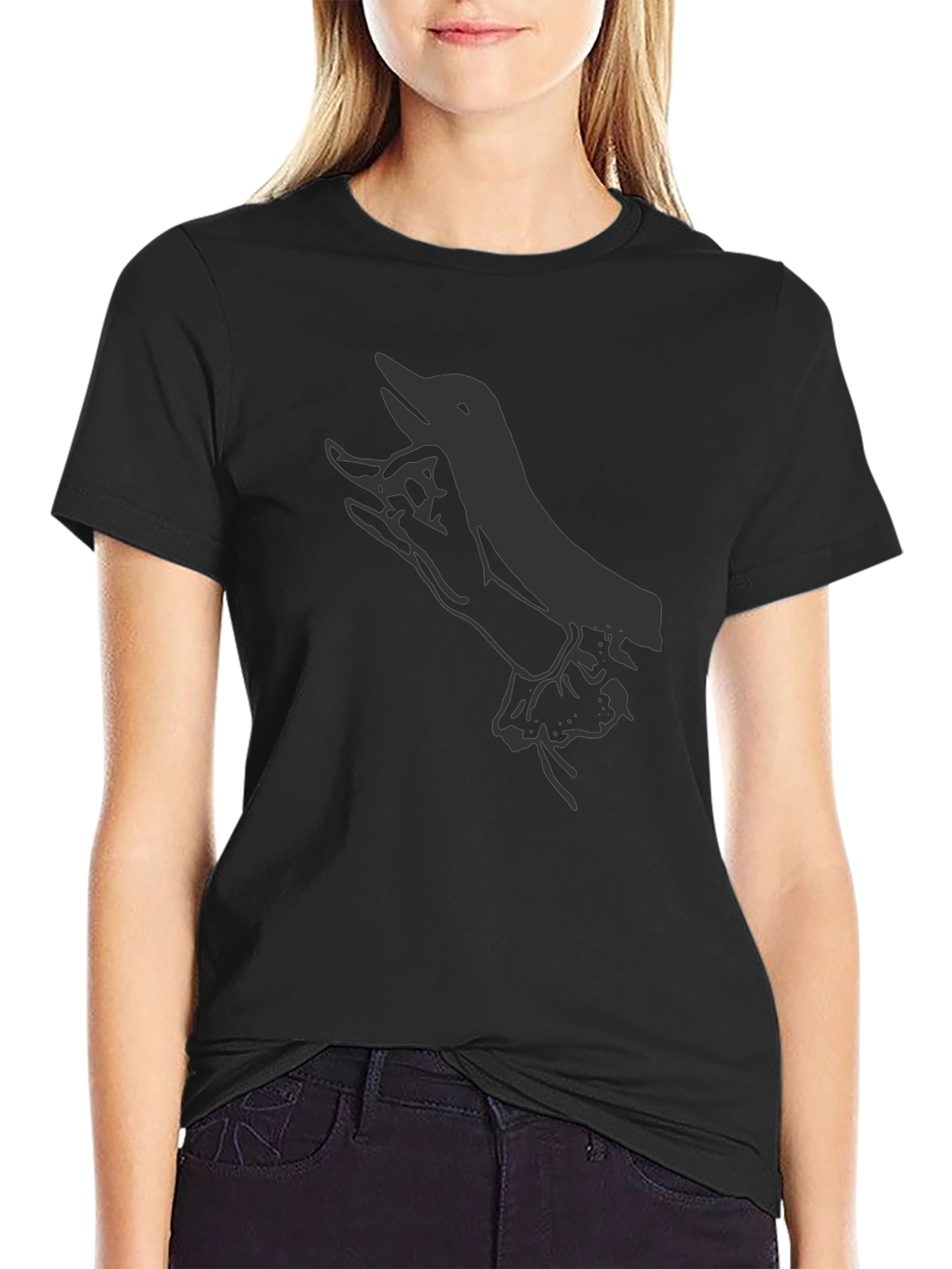 Shadow Puppet T-Shirt - Men's Black Graphic Tee - 2