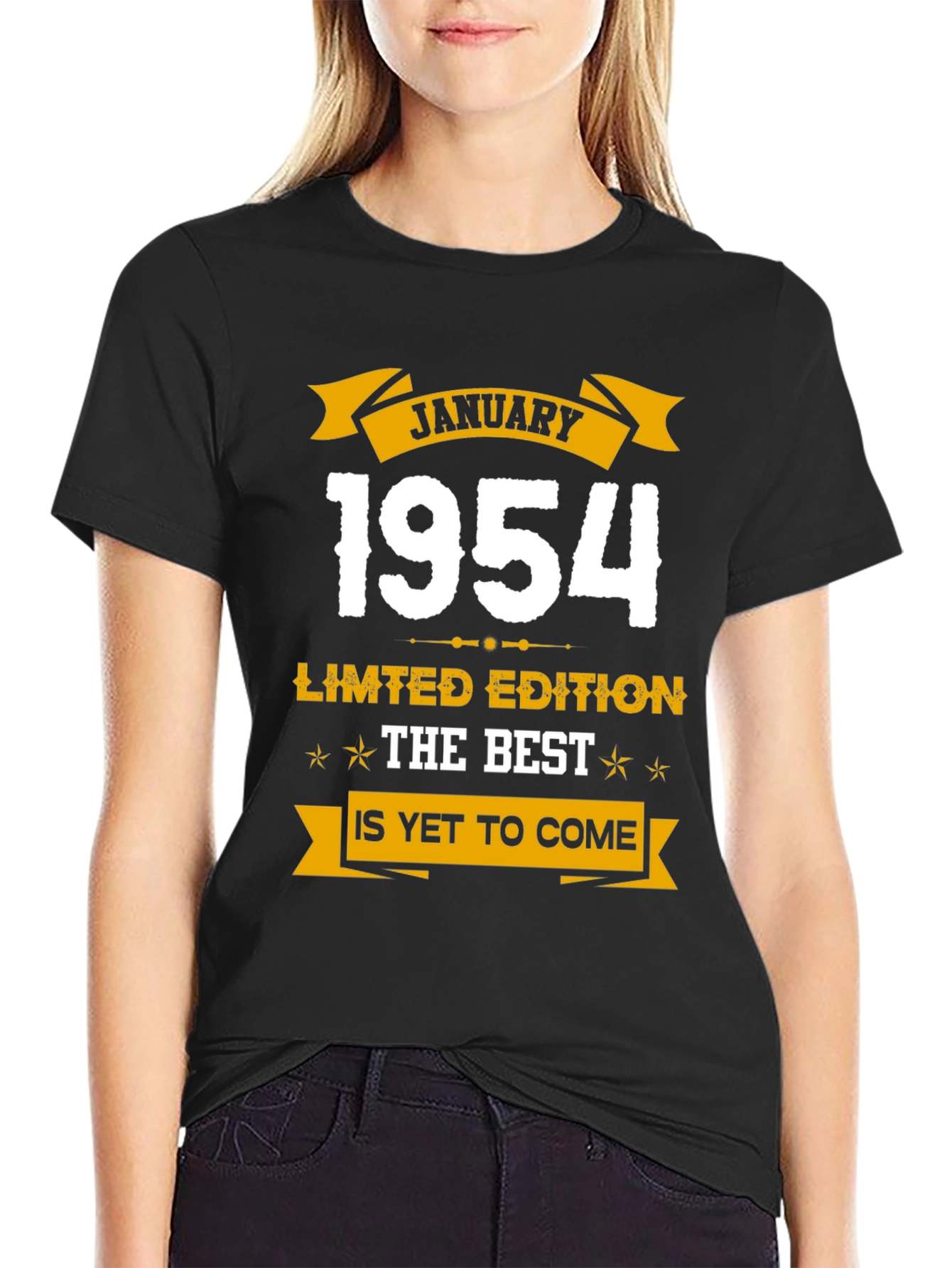Black January 1954 Limited Edition Graphic T-Shirt view 2