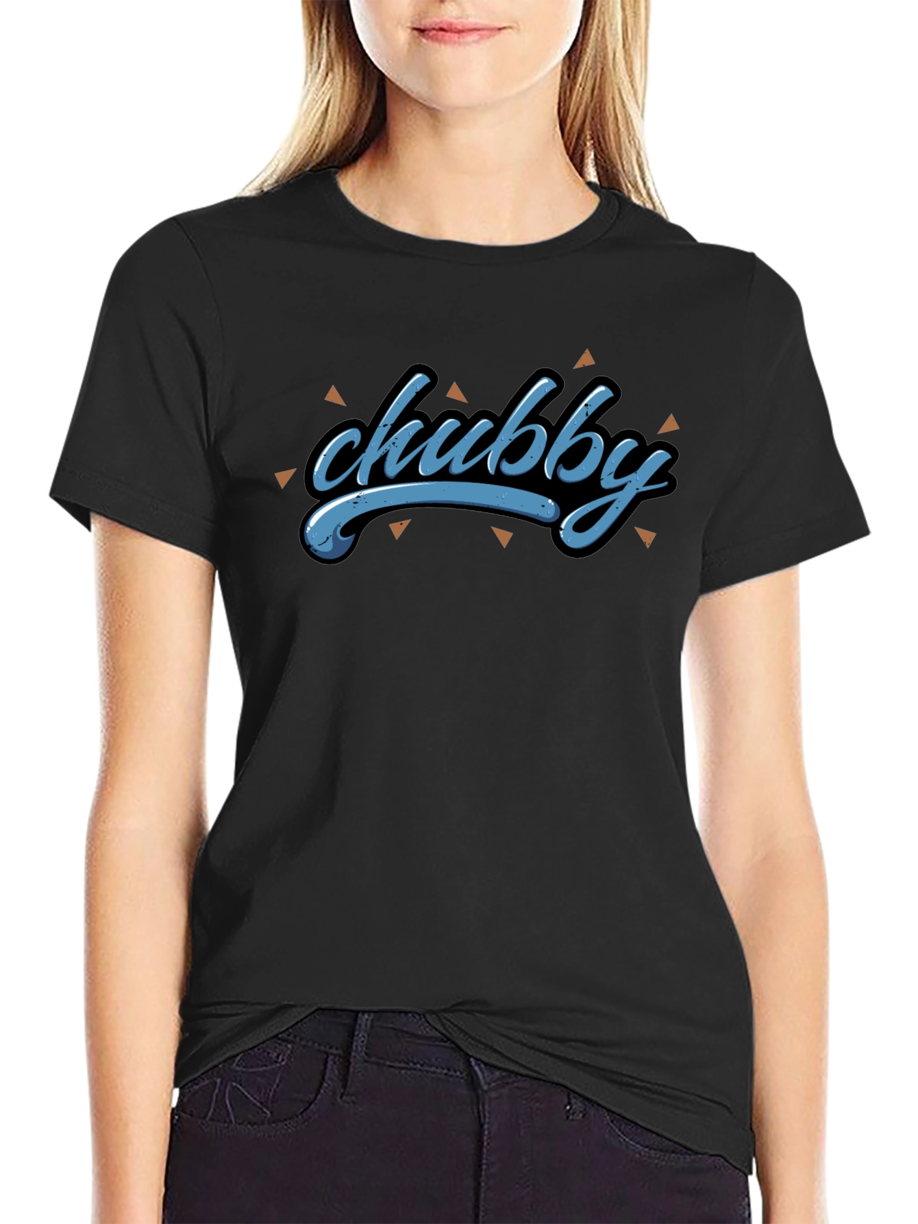 Black Chubby Graphic T-Shirt - Stylish and Comfortable view 2