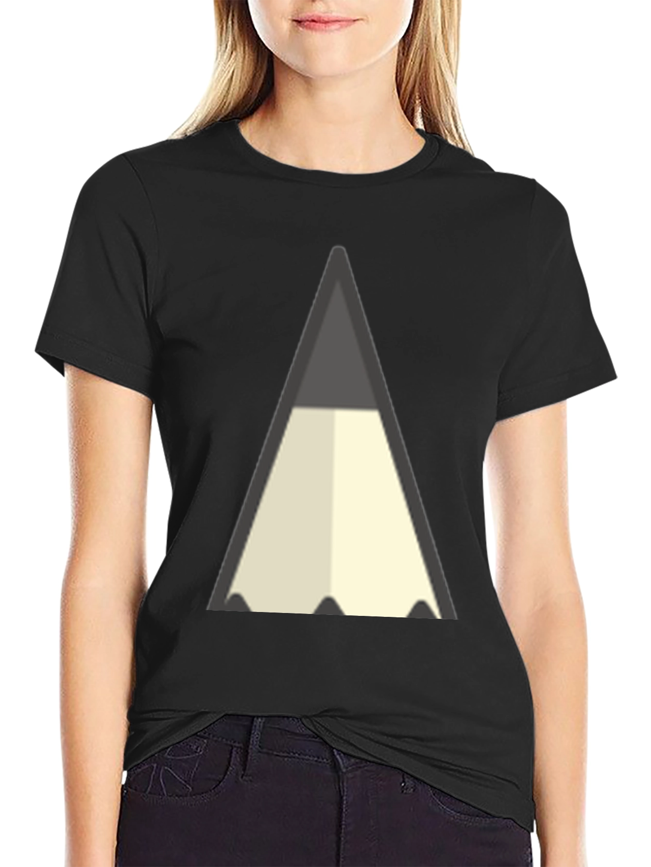 Black Pencil Graphic Black T-Shirt - Artist Inspired Tee view 2