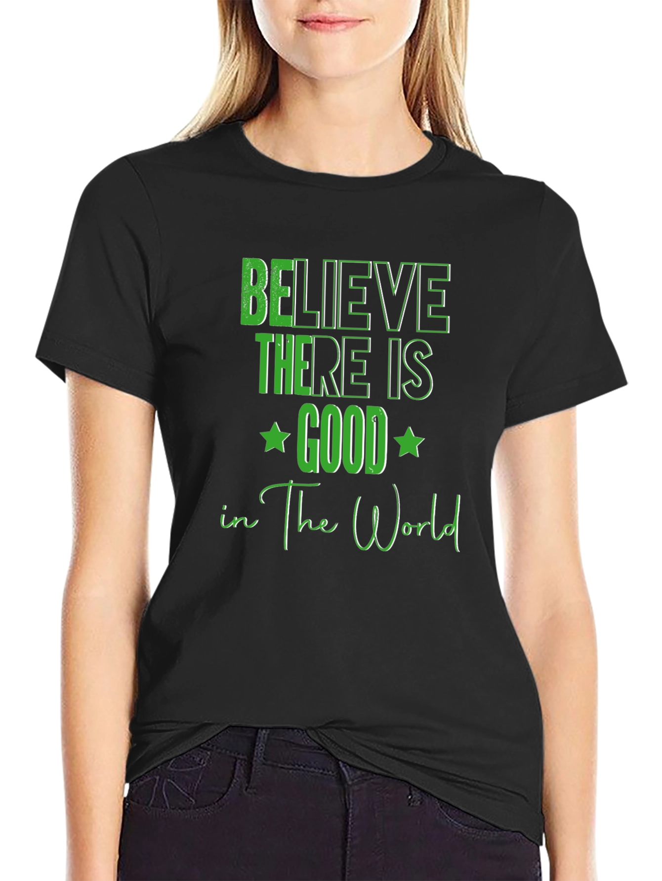 Black Believe There Is Good T-Shirt view 2