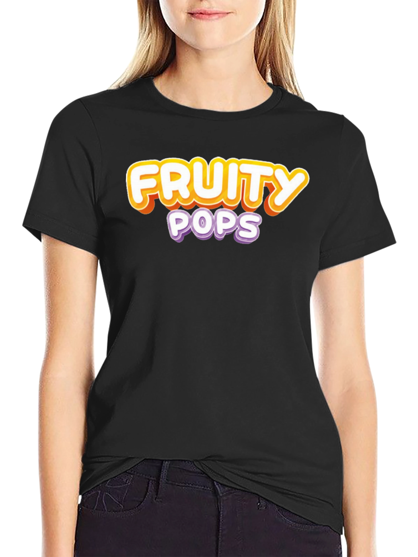 Black Fruity Pops Graphic Tee - Fun Casual Style view 2