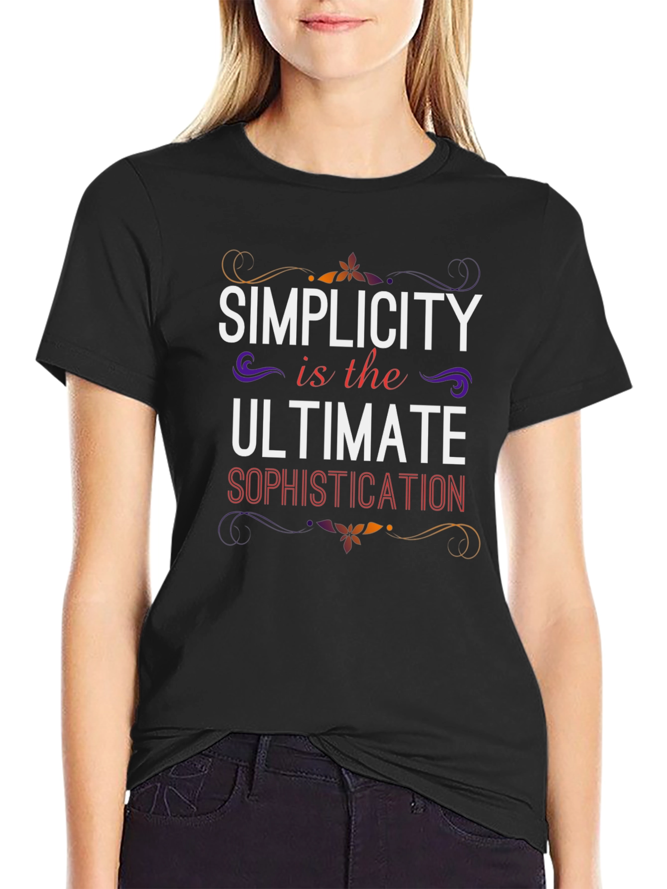 Simplicity T-Shirt - Sophisticated Black Tee - 2