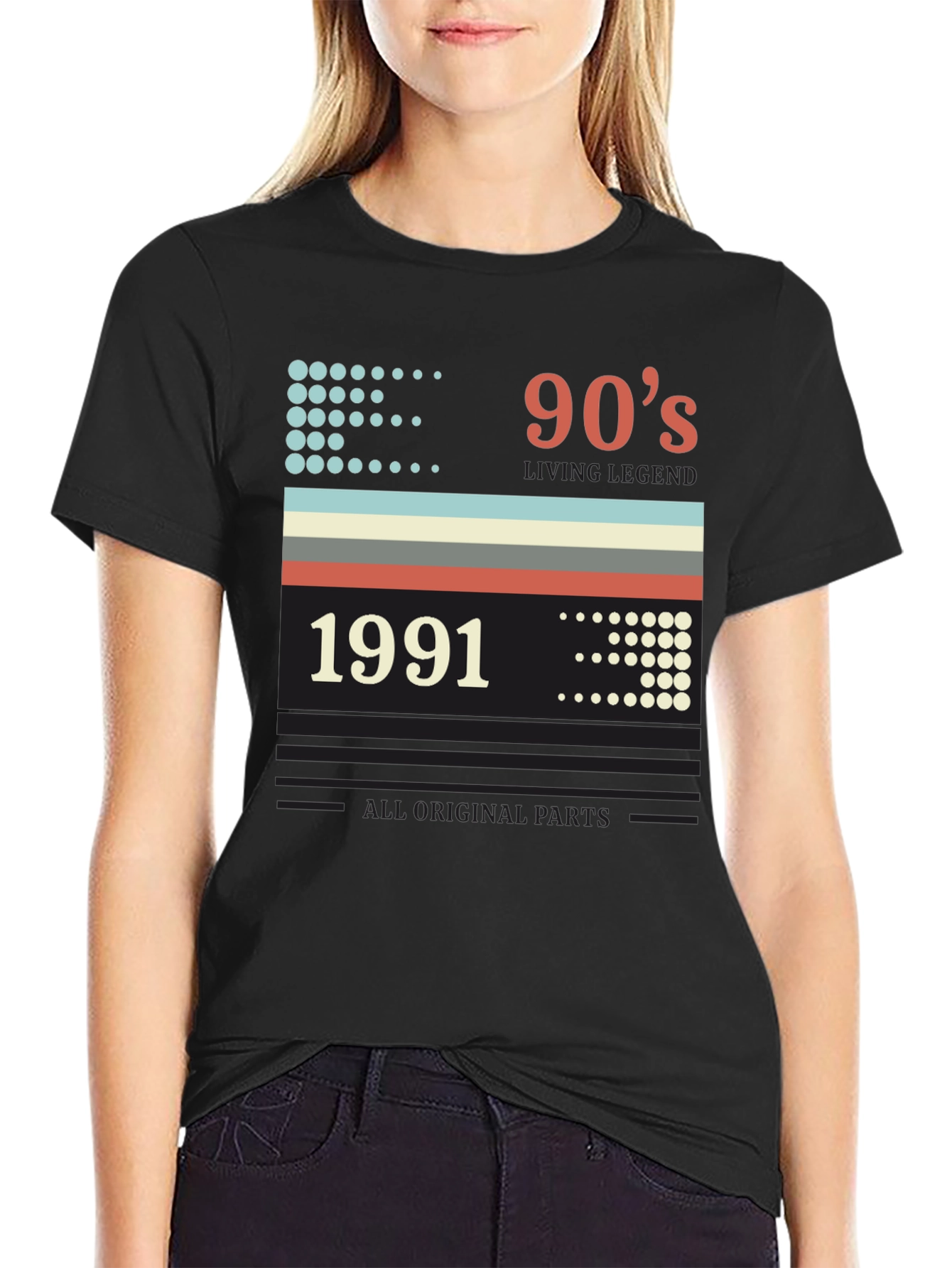 Black 90s Living Legend 1991 Graphic Tee view 2