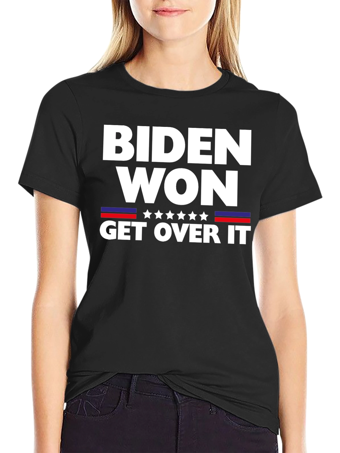 Black Biden Won Get Over It Political T-Shirt view 2