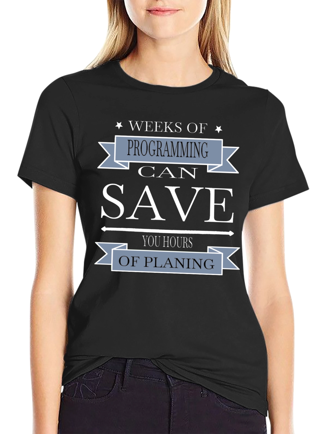 Black Weeks of Programming Funny Coder T-Shirt view 2