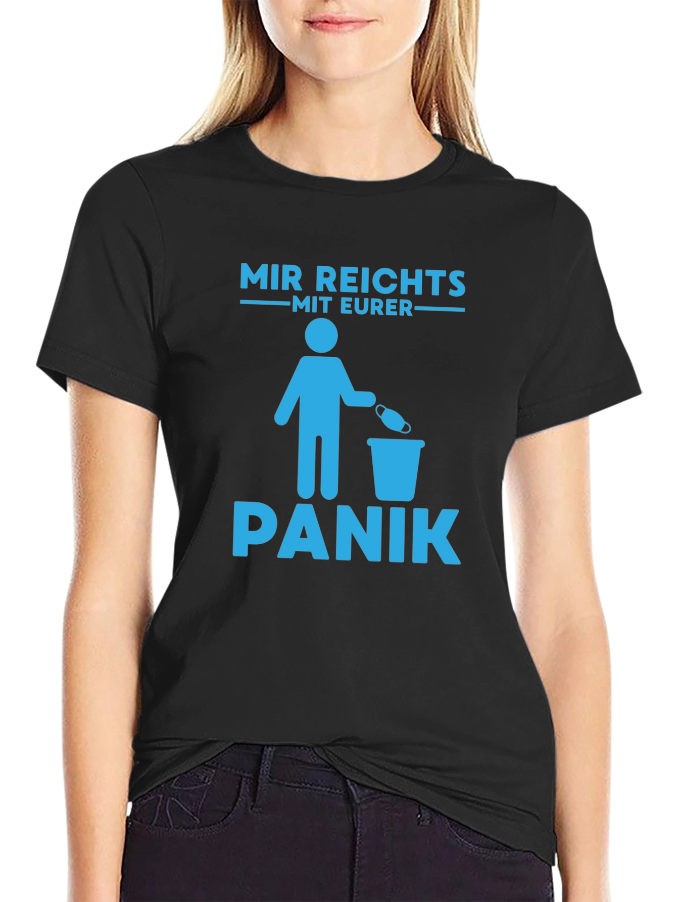Black Mir Reichts Mit Eurer Panik T-Shirt view 2
