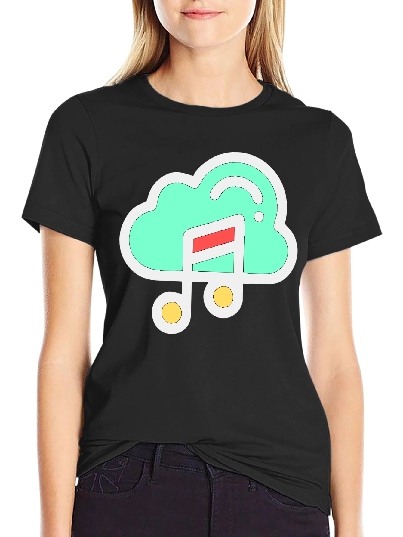 Black Cloud Music T-Shirt - Stylish & Comfortable view 2