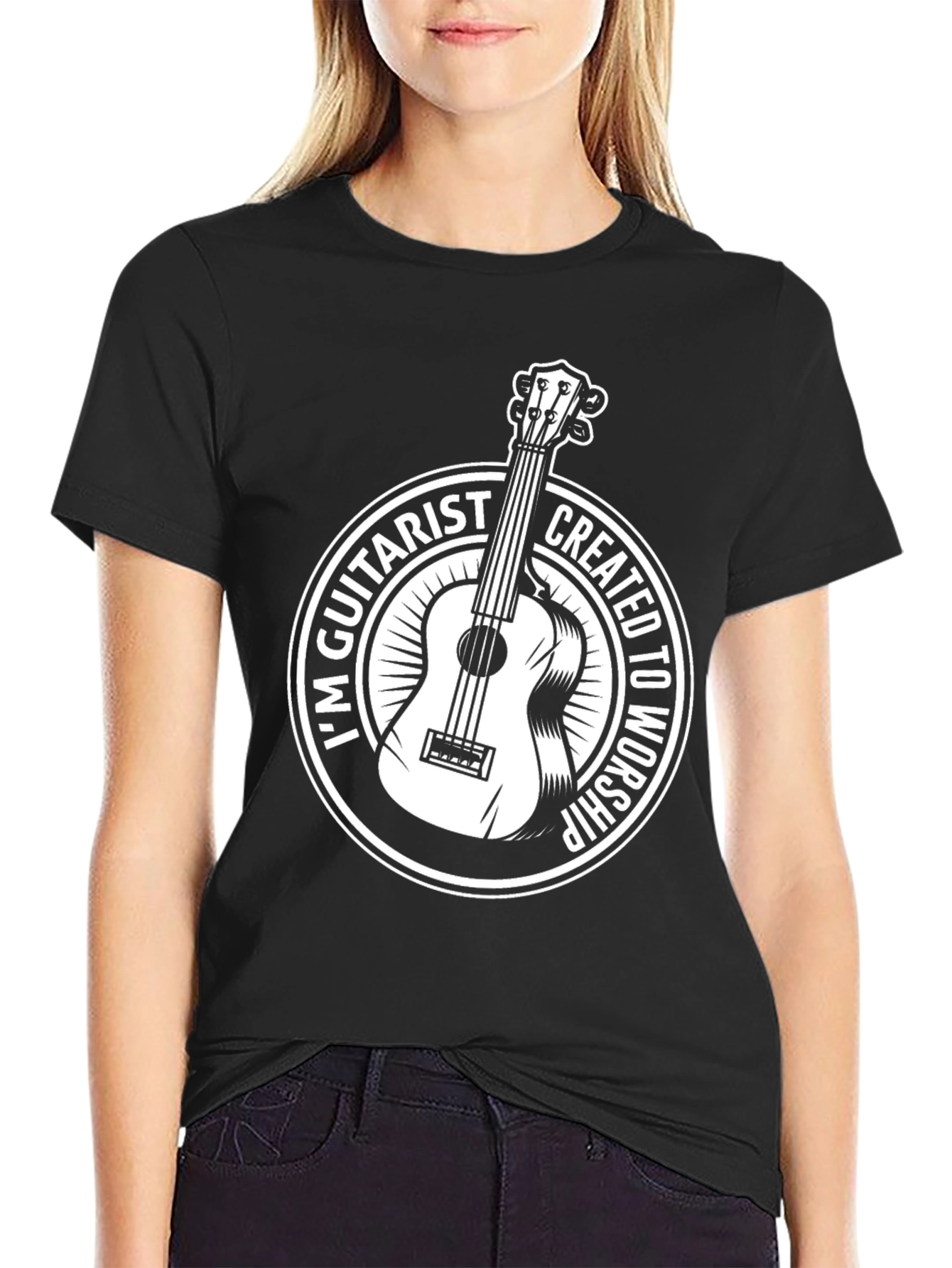 Guitarist Worship Graphic Tee - Black - 2
