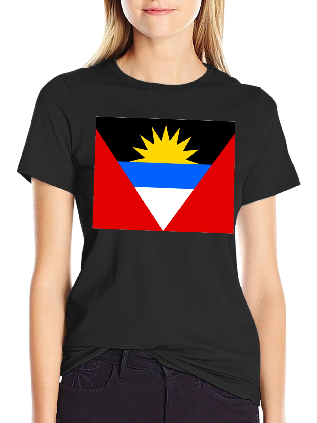 Antigua & Barbuda Flag Graphic T-Shirt - 2