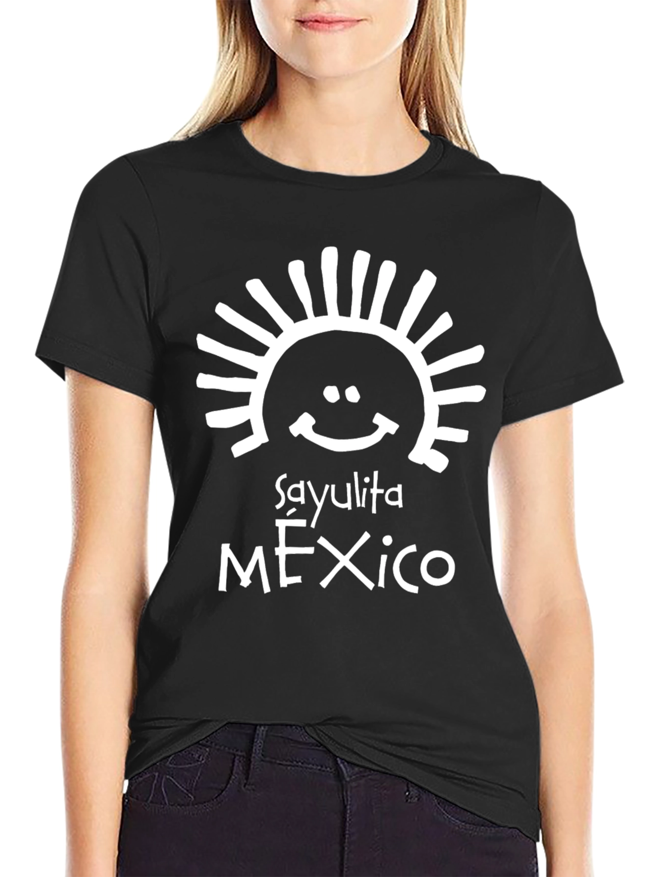 Sayulita Mexico Graphic T-Shirt - Casual Black Tee - 2