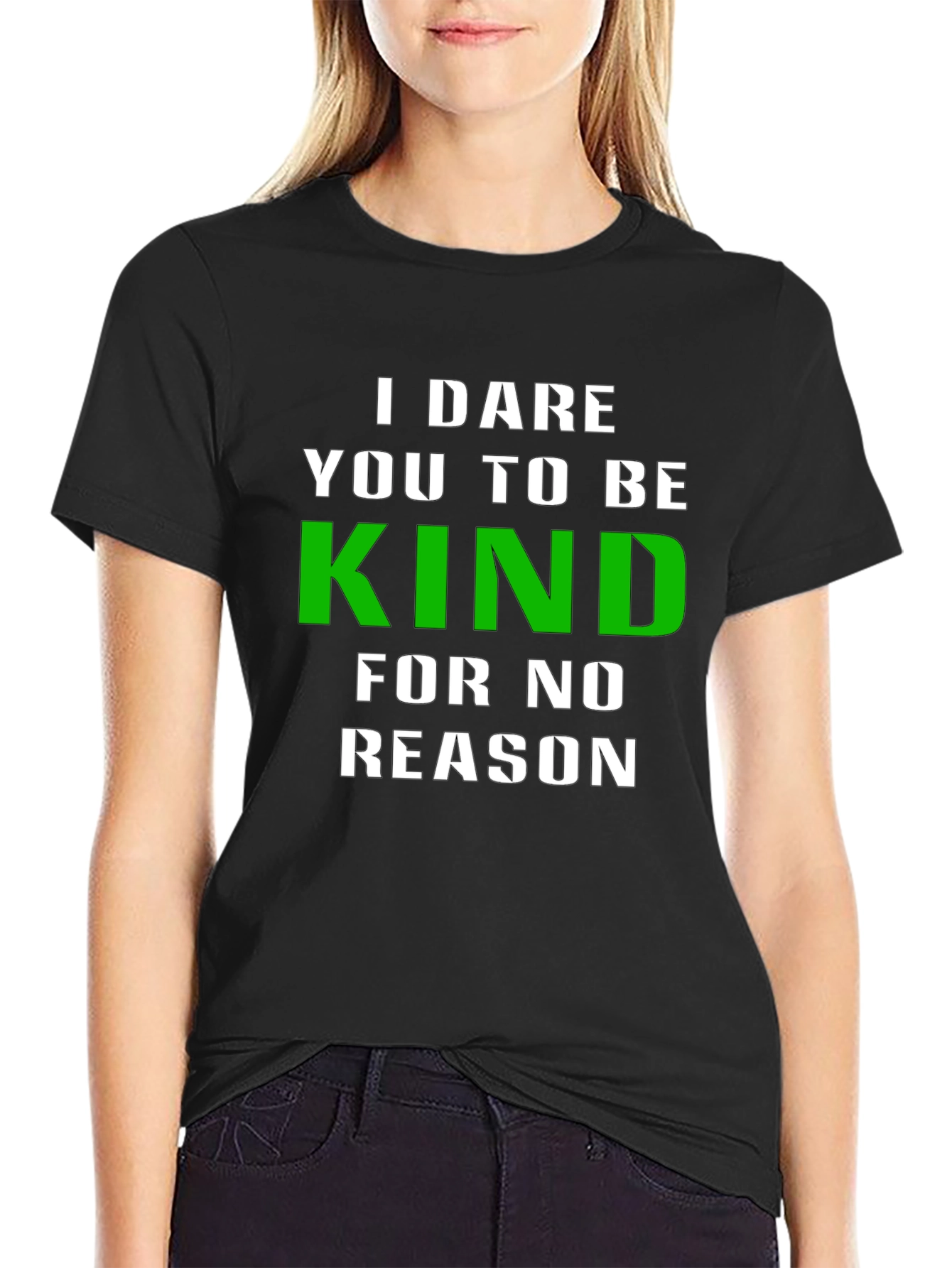 Black Dare to Be Kind Graphic T-Shirt view 2