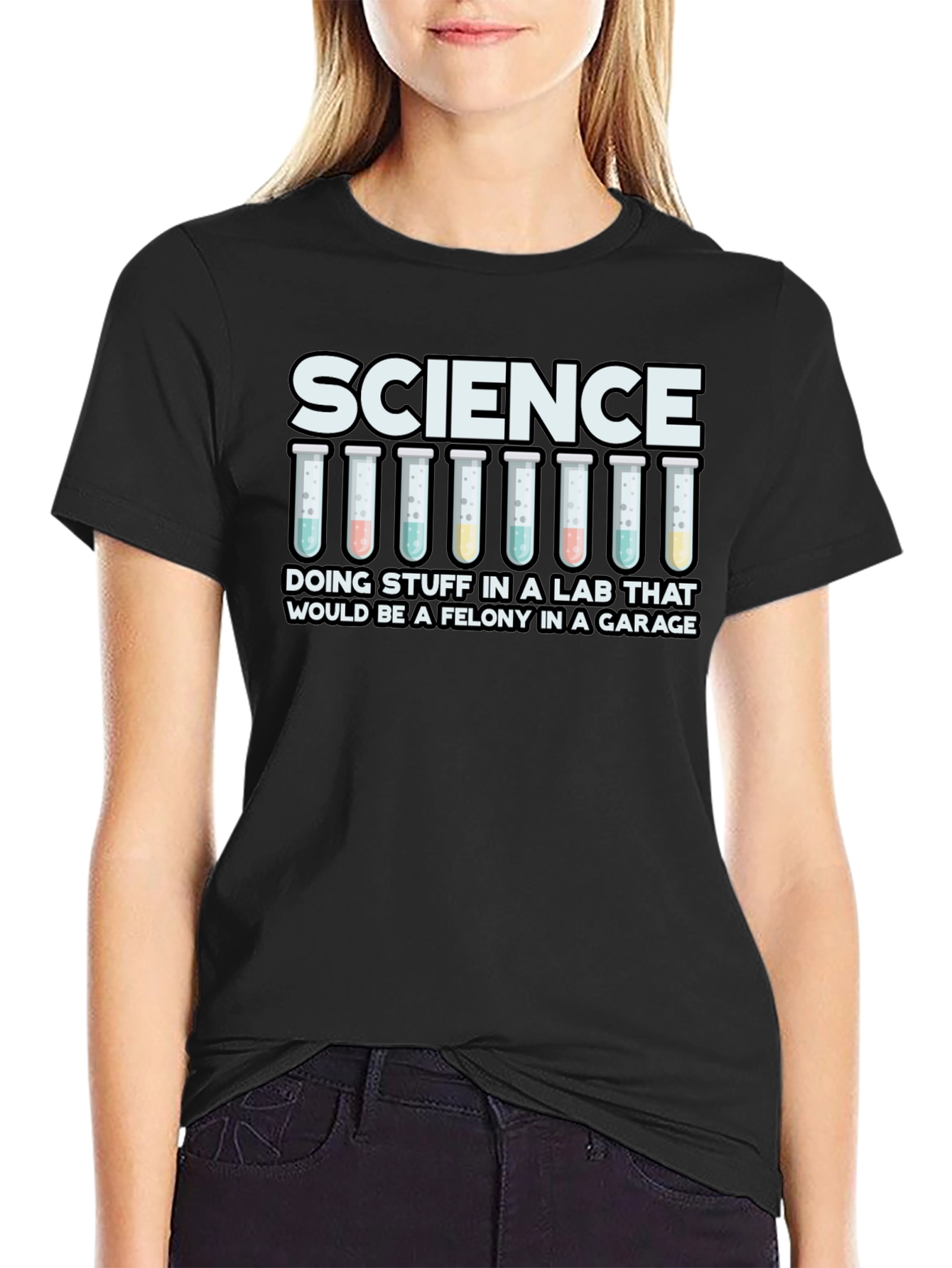 Black Science Lab Funny T-Shirt view 2