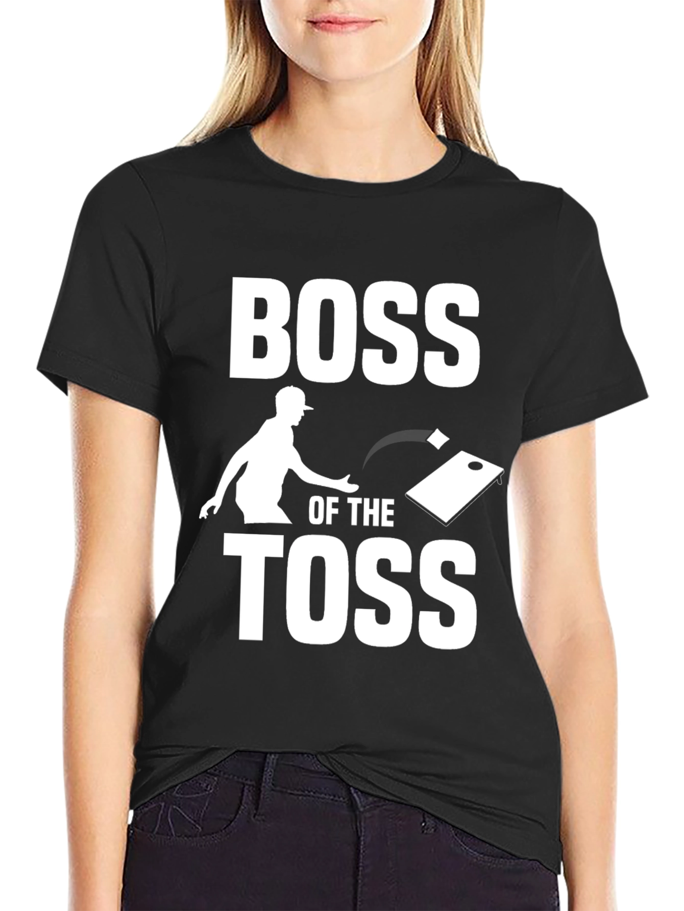 Black Boss of the Toss T-Shirt view 2