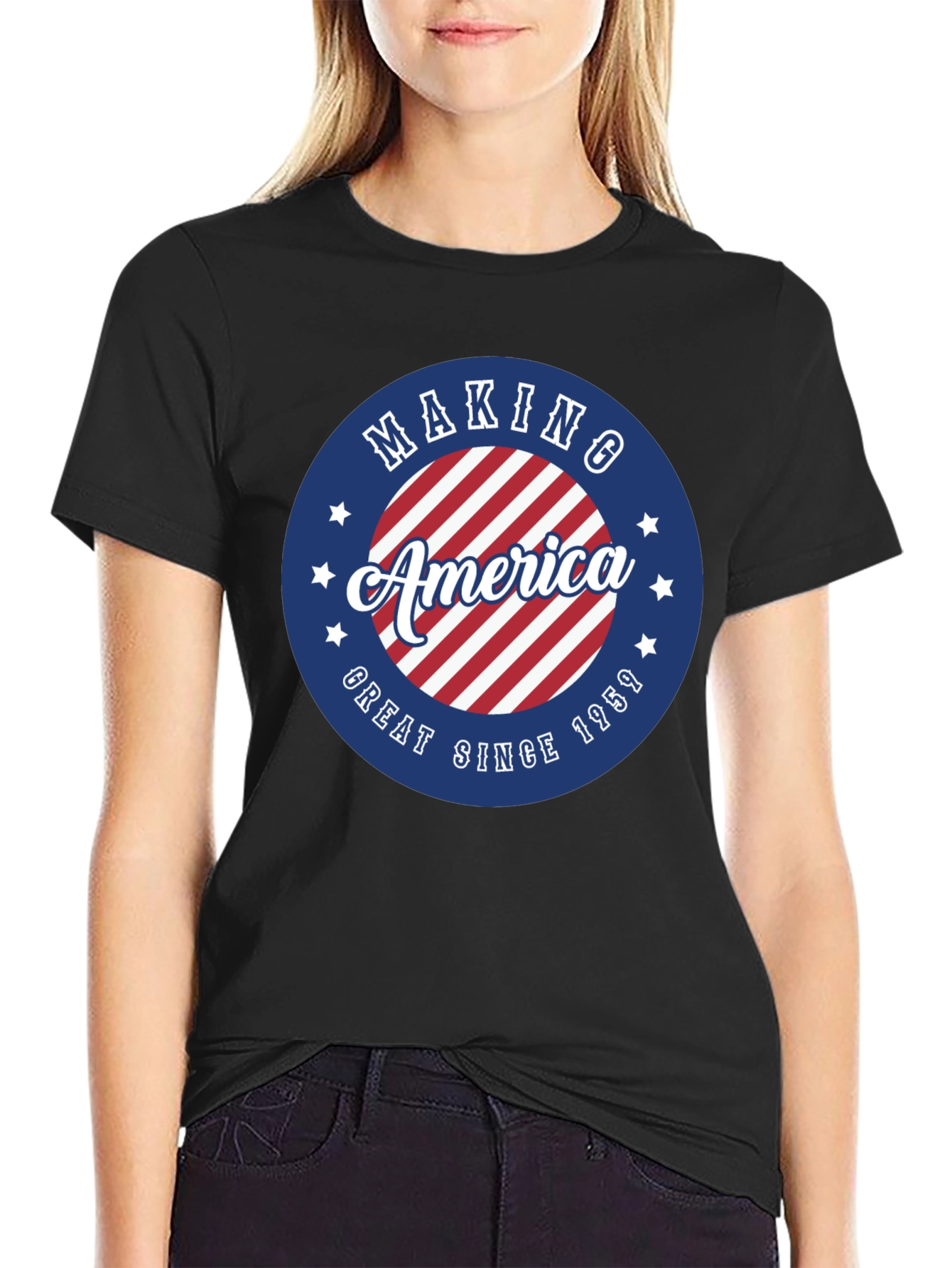 Black Making America Great Since 1959 T-Shirt view 2
